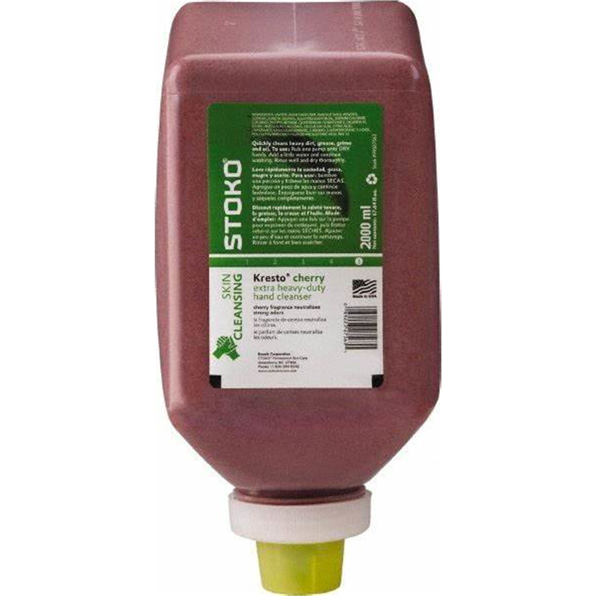 Stockhausen ATP 99027563 Heavy-Duty Hand Cleaner, 2 L Soft Bottle, Paste, Red, Fragrant