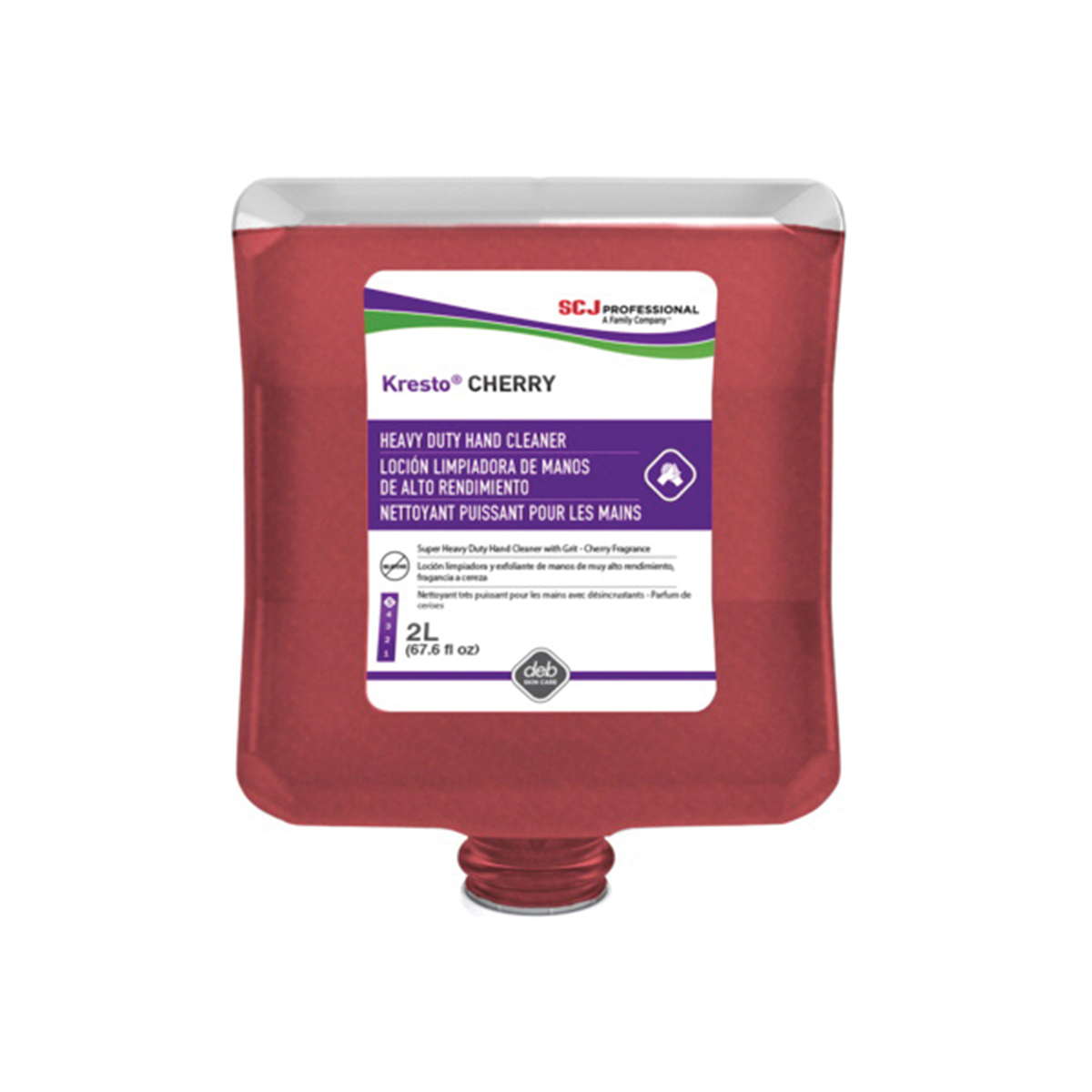 Stockhausen ATP KCH2LT Super Heavy-Duty Hand Cleaner, 2 L Cartridge, Paste, Red, Fragrant