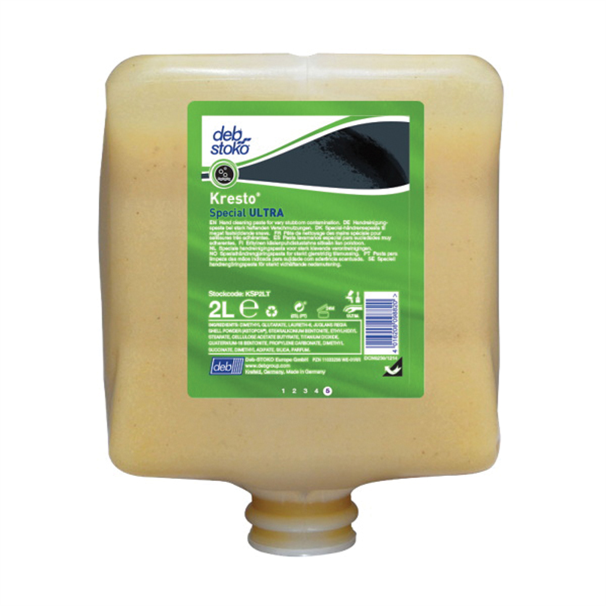 Stockhausen ATP KSP2LT Special Heavy-Duty Hand Cleaner, 2 L Cartridge, Viscous Liquid, Beige, Perfume