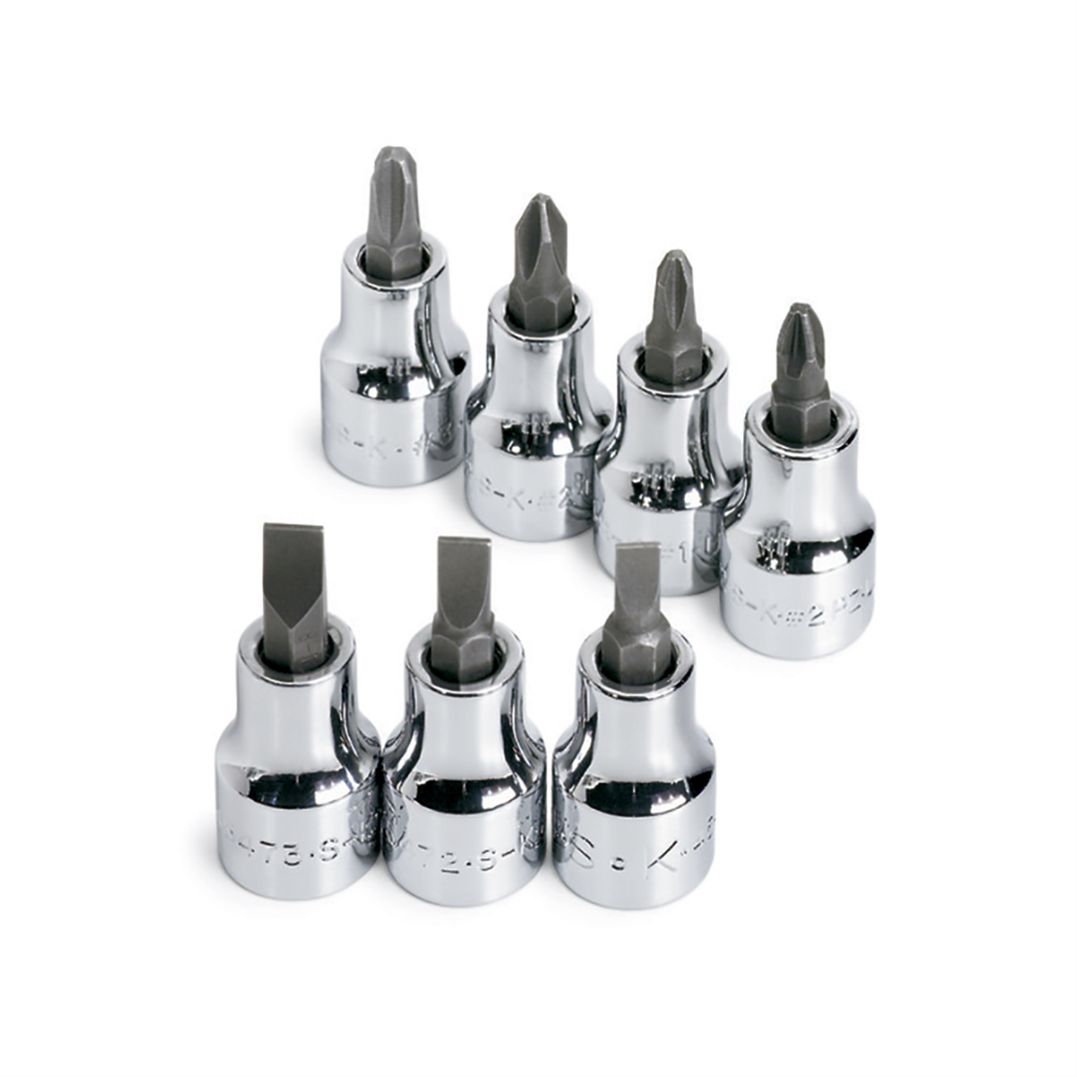 S K Hand Tools 7-piece 3/8 In. Drive Screwdriver Bit Socket Set