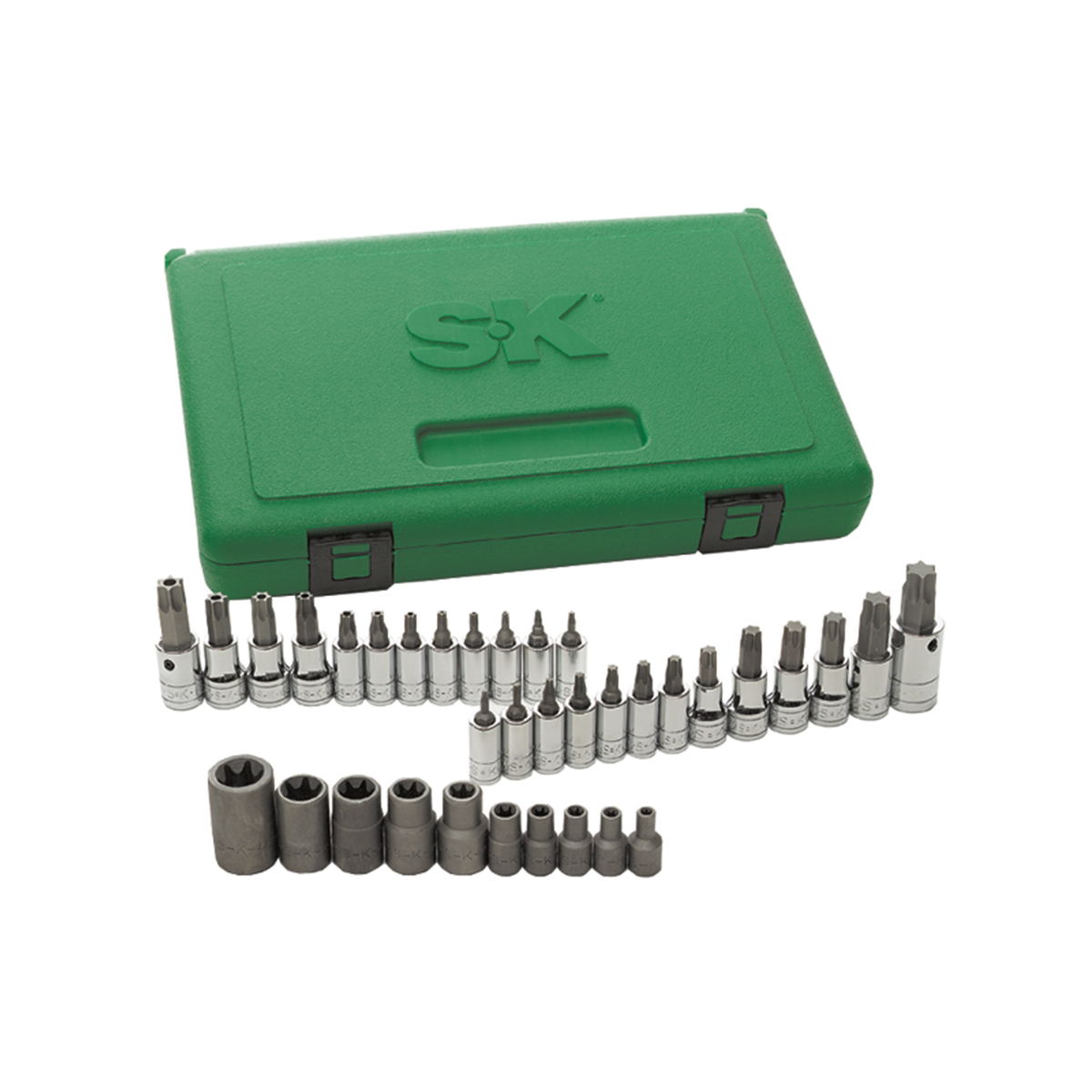 S K Hand Tools Socket Set Torx 35 Pc 1/4 & 3/8 & 1/2in. Drive