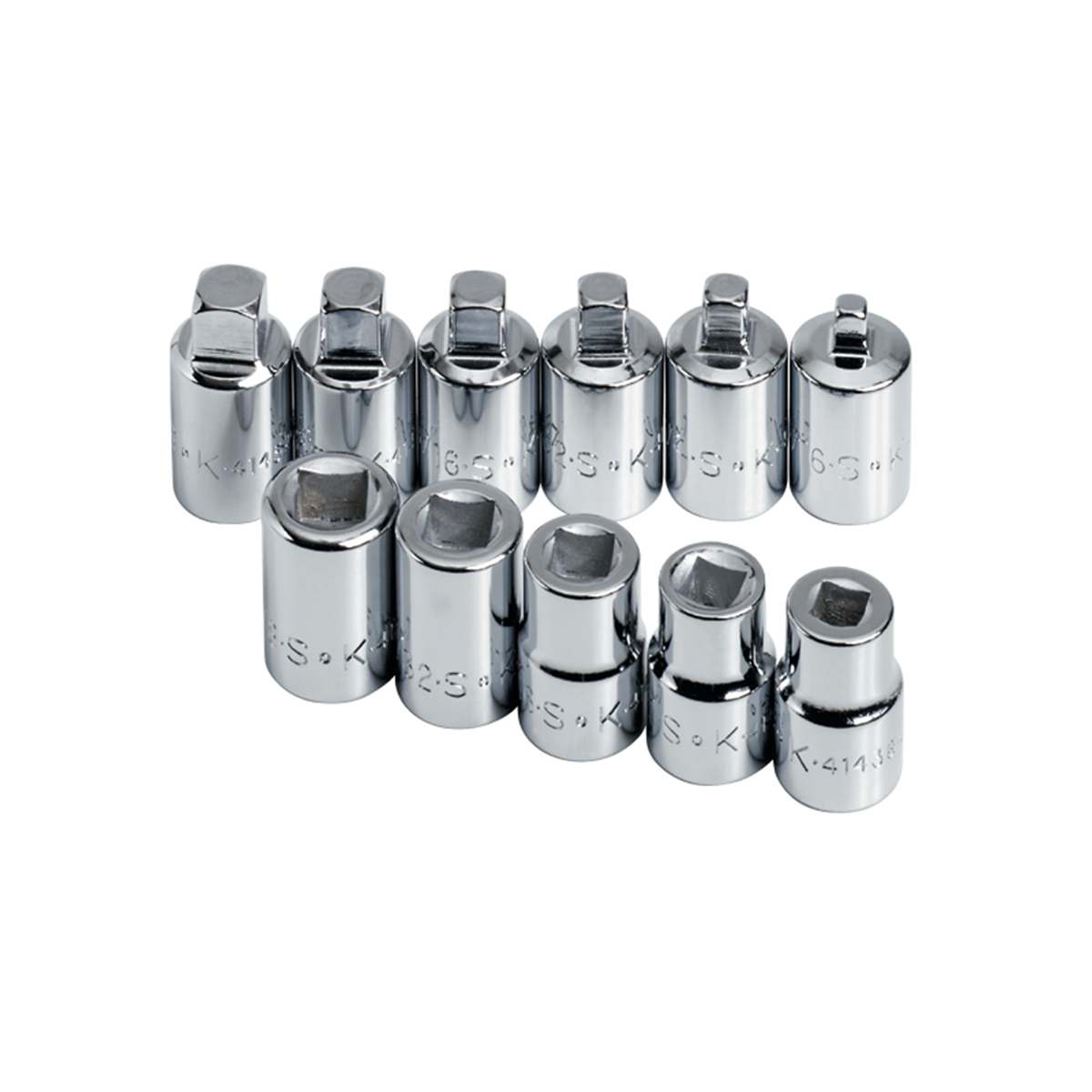 S K Hand Tools Socket Set Pipe Plug 3/8in. Drive 11pc Male/female