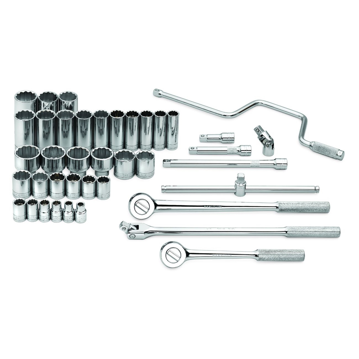 S K Hand Tools Set Skt 1/2dr Std/dp 12pt Fr 4