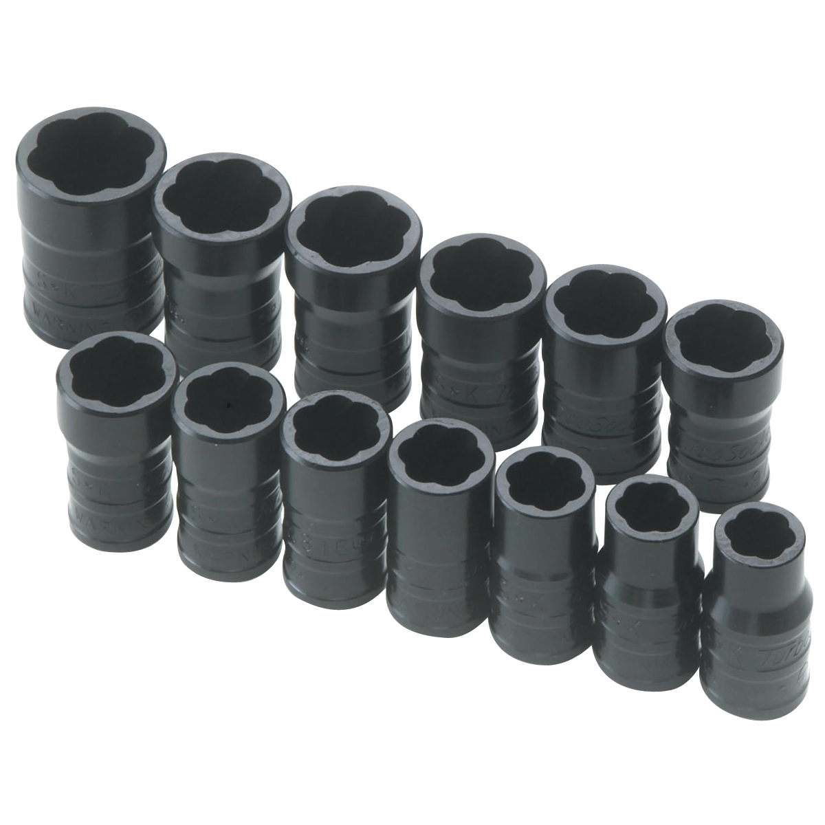 S K Hand Tools Turbo Socket Set 13 Pc. 3/8" Drive Sae & Metric