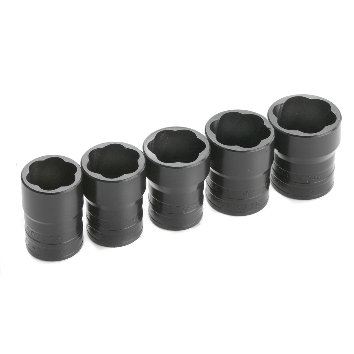 S K Hand Tools Turbosocket Fastener Removal 5pc 1/2 Dr