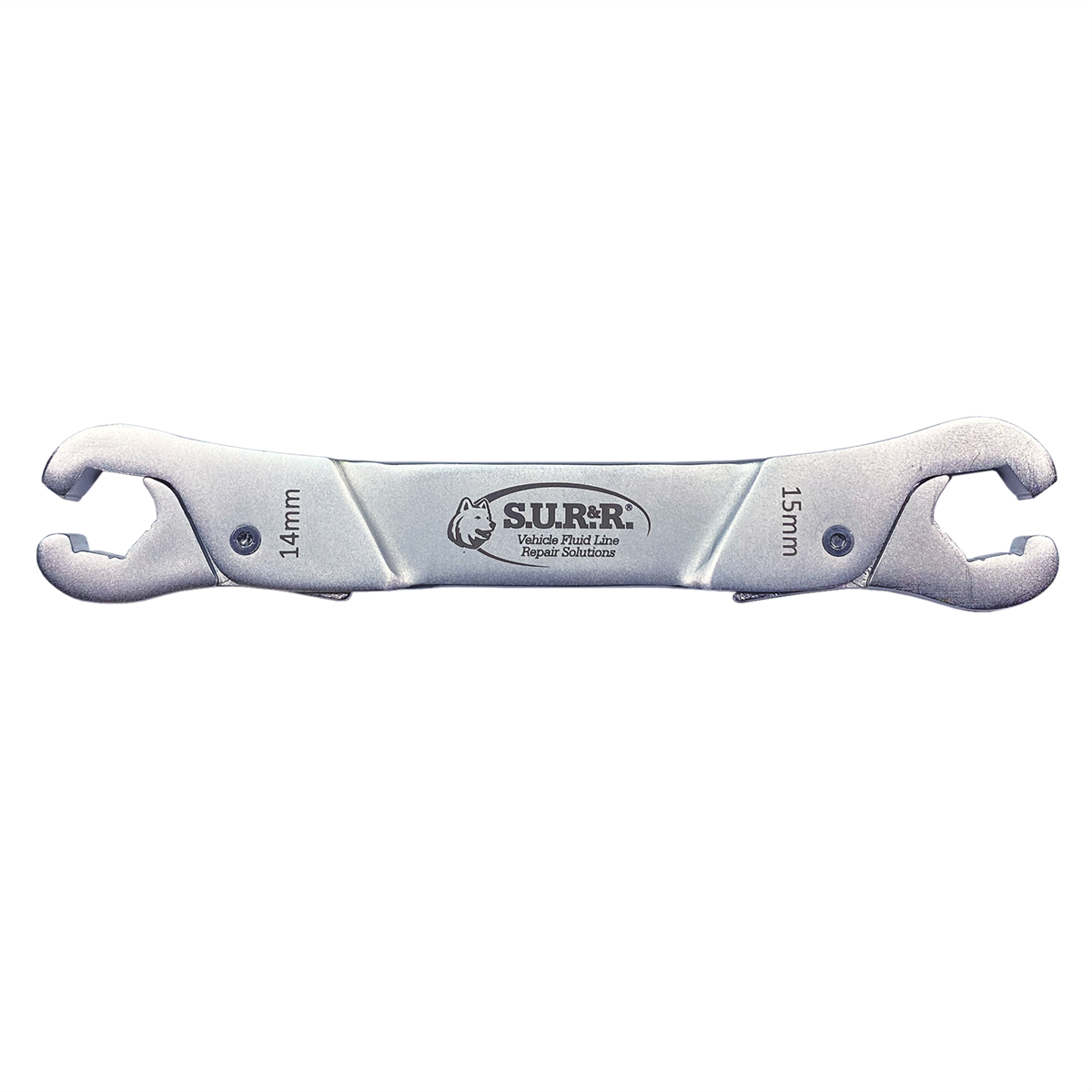 S.U.R.&R. Versatile line wrench featuring unique ratcheting push on / pull off operation. Designed for convenient, single-handed use. Sizes: 14mm (9/16&rdquo;) & 15mm (19/32&rdquo;)