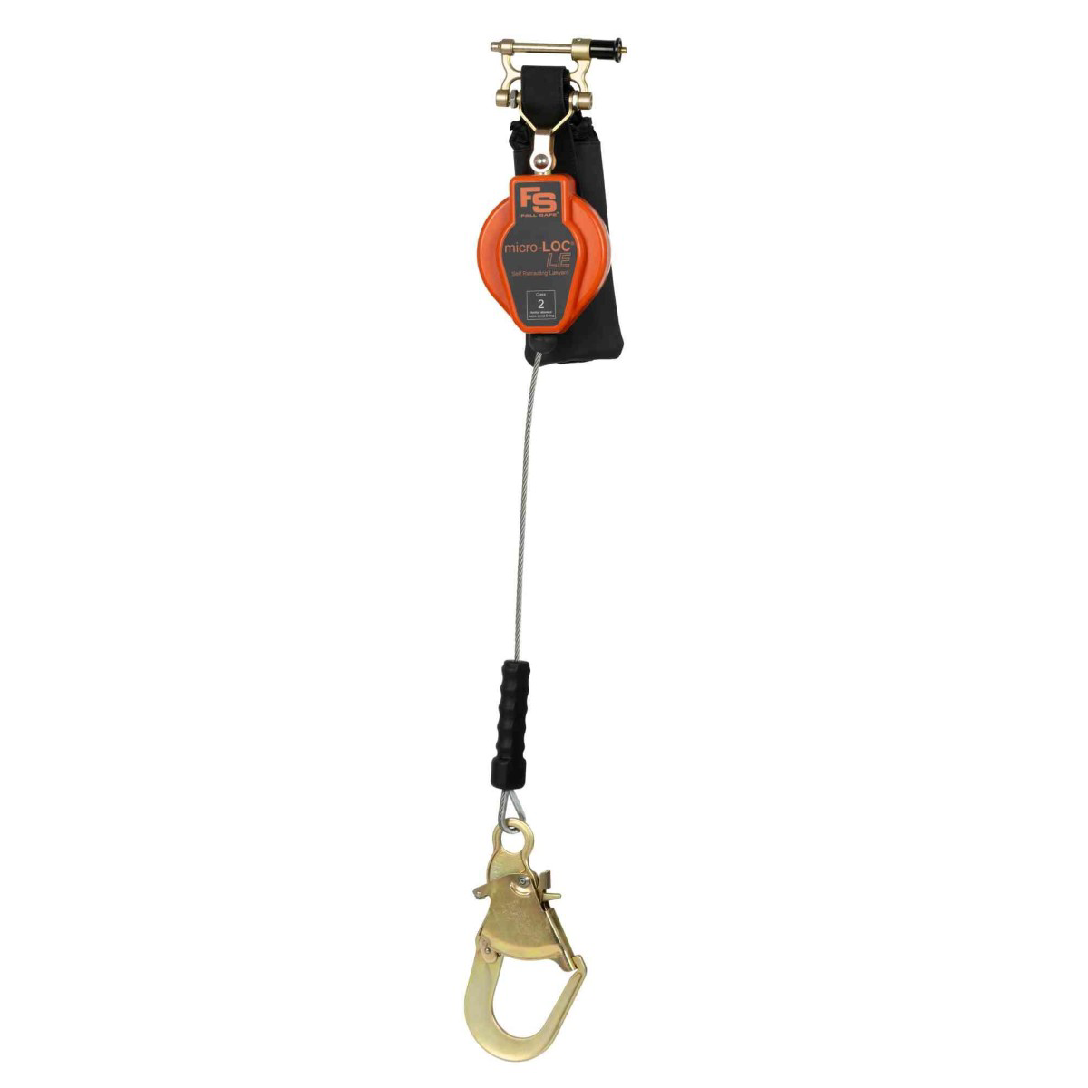 Fall Safe Self Retracting Lifeline (srl) - Micro-loc Le Series - Leading Edge Srl With Rebar Hook - Length: 8-feet