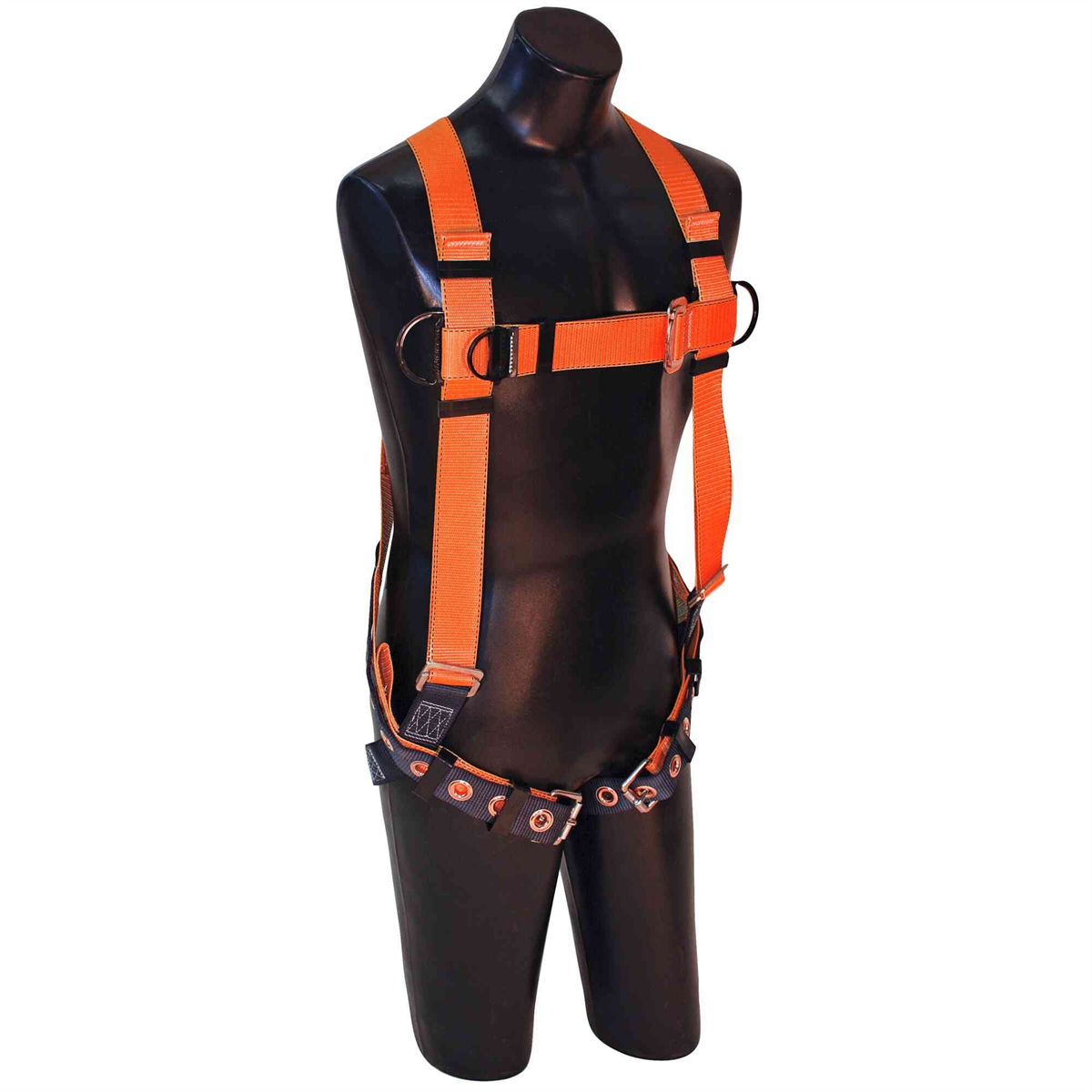Fall Safe Safety Harness - Ironman Lite Series - Vest Style - Back, Quick Connect, Tongue Buckle - Size: Medium / Large