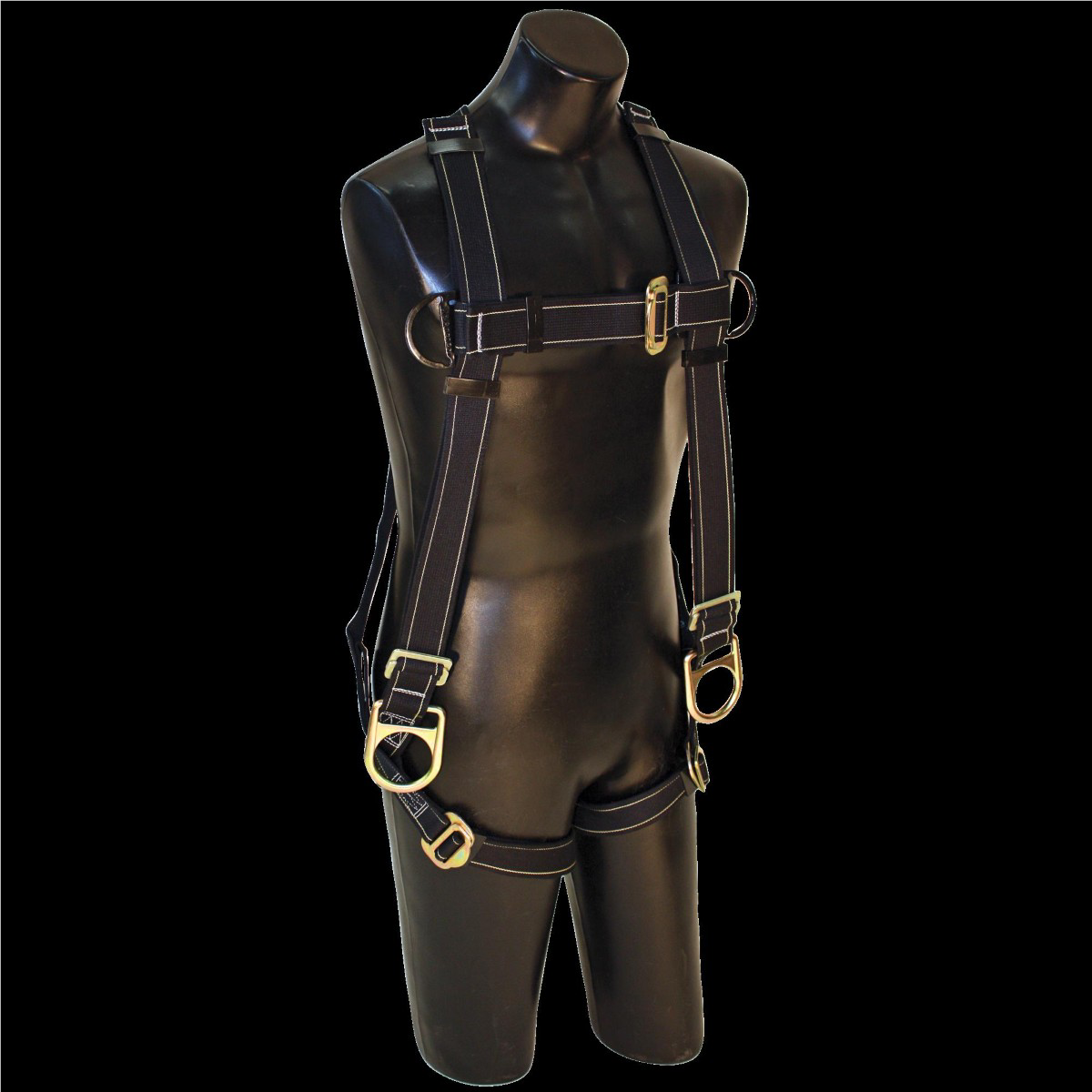 Fall Safe Safety Harness - A-series Nomex / Kevlar Web - Nomex / Kevlar Vest-style Positioning - Back / Side, Pass Through, Pass Through - Size: Big Boy