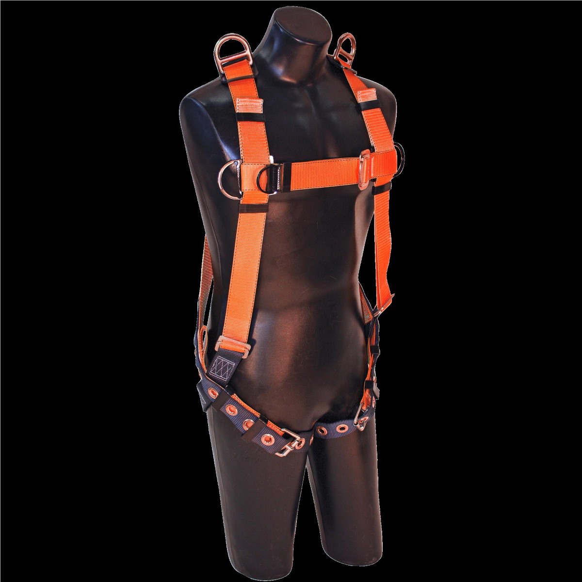 FALL SAFE Safety Harness - A-SERIES - Vest-Style Retrieval - Back / Shoulder, Pass Through, Tongue Buckle - Size: Big Boy