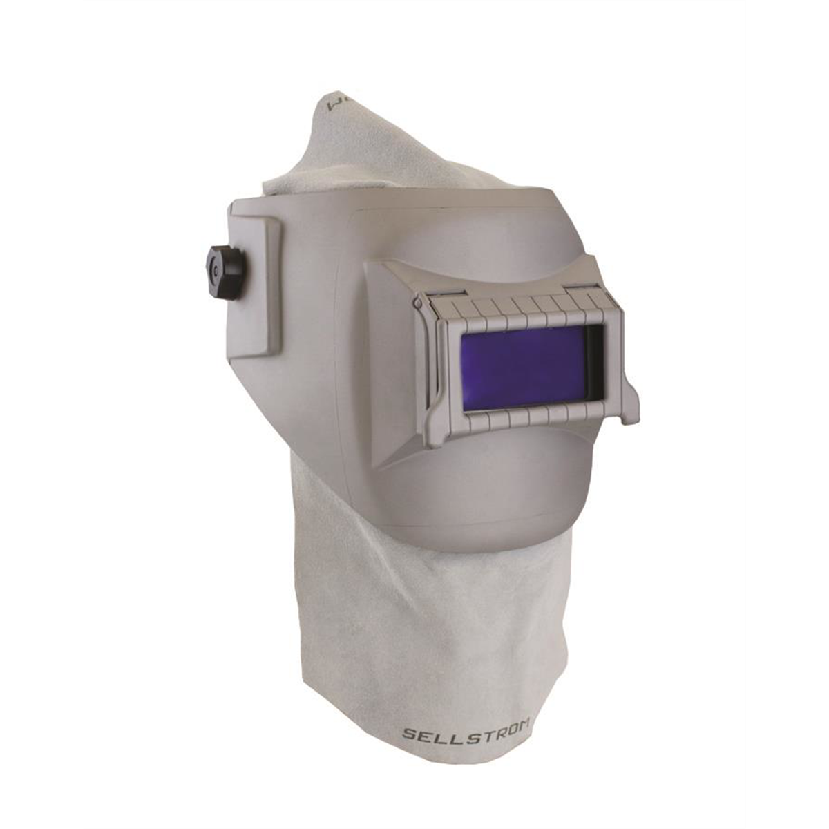 Sellstrom Welding Helmet - Passive - Nylon - Lift Front -  2" x 4.25" Viewing Area - Shade 10 - Ratcheting Headgear - Grey - Confined Space