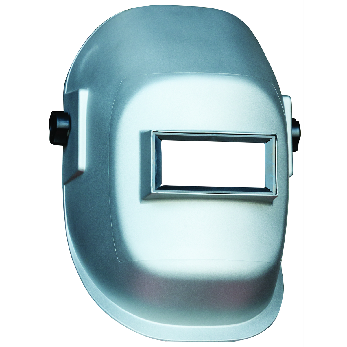 Sellstrom Welding Helmet - Passive - Nylon - Lift Front  - 2"" x 4.25" Viewing Area - Shade 10 - Ratcheting Headgear - Silver - 290 Series
