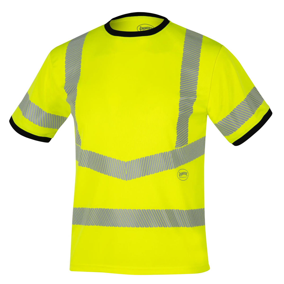 Pioneer Short Sleeve Safety T-Shirt - Men's - Color: Hi-Vis Yellow - ANSI/ISEA 107-2020 Class 3 Type R - Size: Large