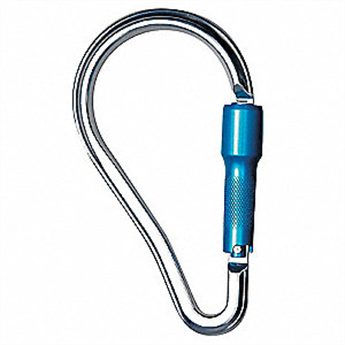 PeakWorks Carabiner, Aluminium, 2" Gate Opening, 9-21/64" Length, Double Action Twist-Lock