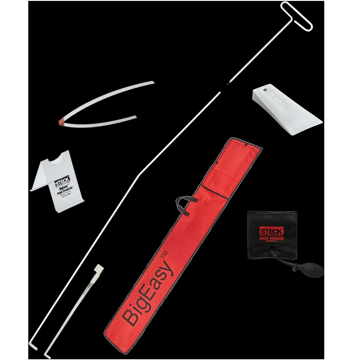 Steck Manufacturing by Milton Big Easy 2PC Glo with Easy Wedge Kit Emergency Vehicle Access Tool