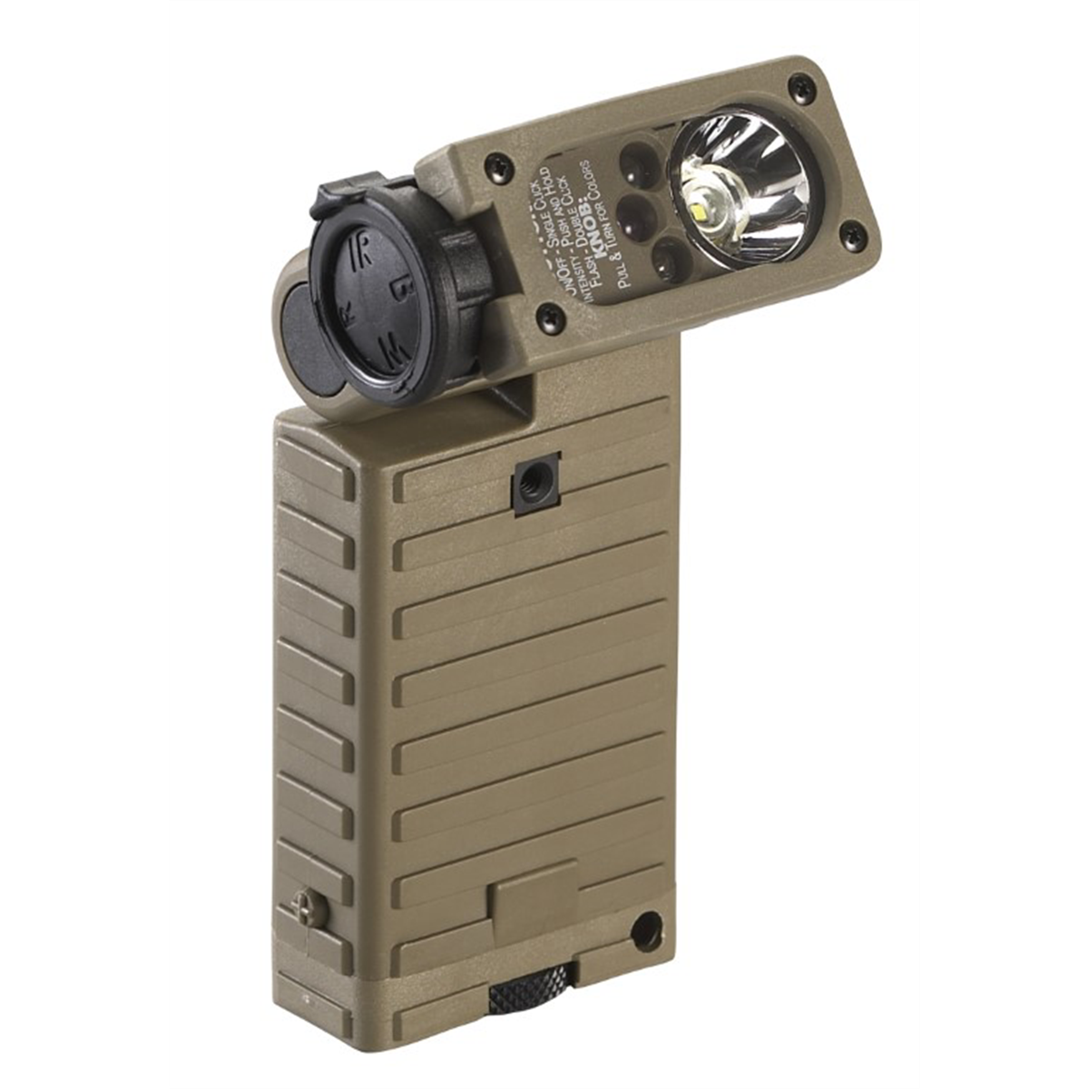Streamlight Sidewinder Military Model - White, Red, Blue, Ir Leds - Includes E-mount And (2) “aa” Alkaline Batteries - Clam - Coyote