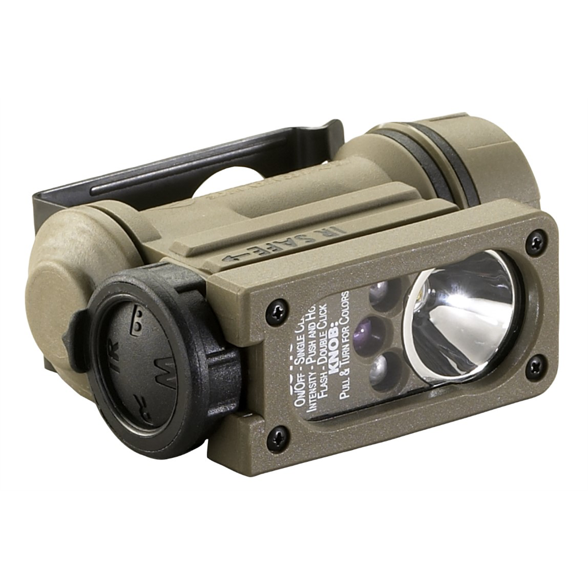 Streamlight Sidewinder Compact III - Military Model - Includes Helmet Mount and (1) CR123A Lithium Battery - Coyote