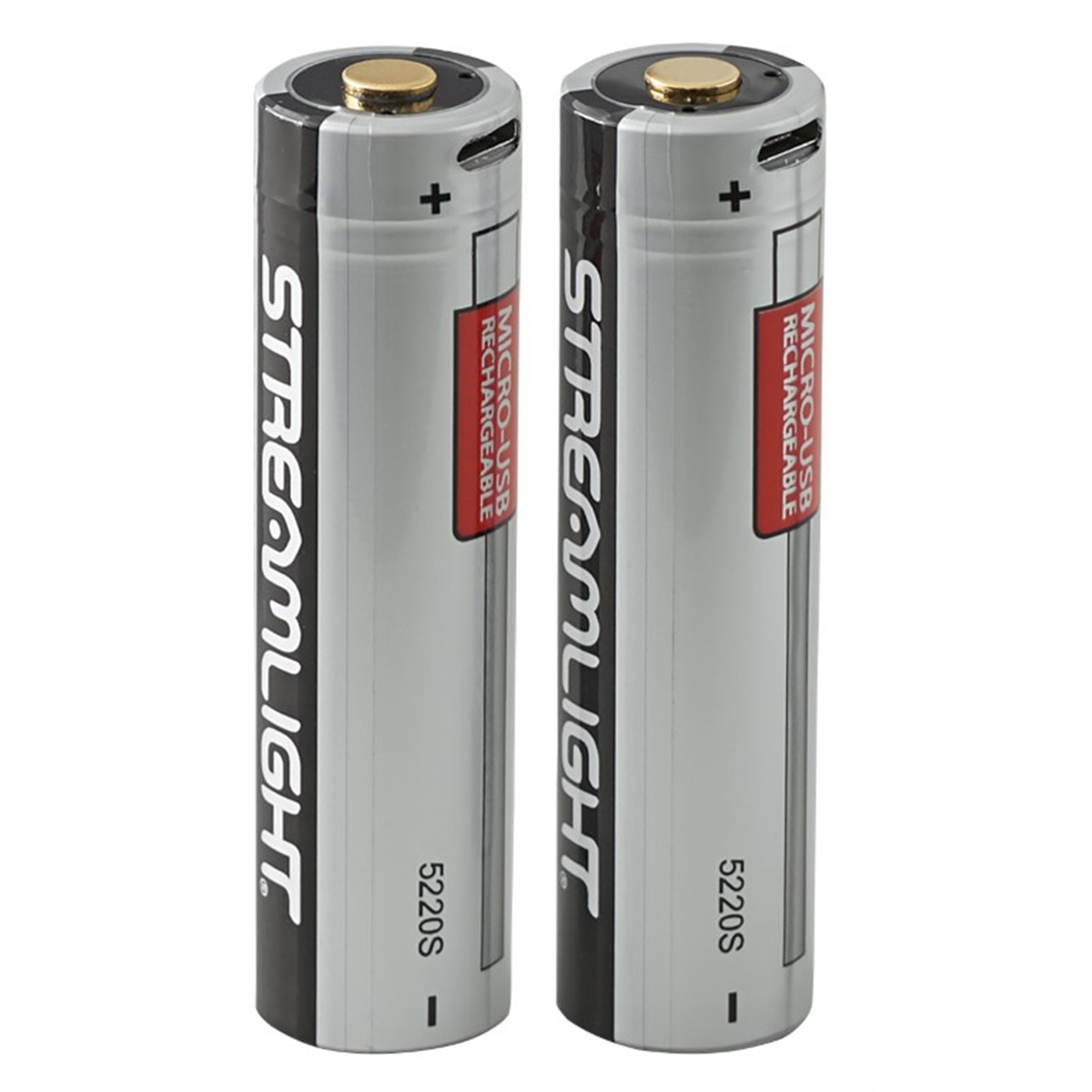 Streamlight Sl-b26 Protected Li-ion Usb Rechargeable Battery Pack - 2pk - Box - Silver