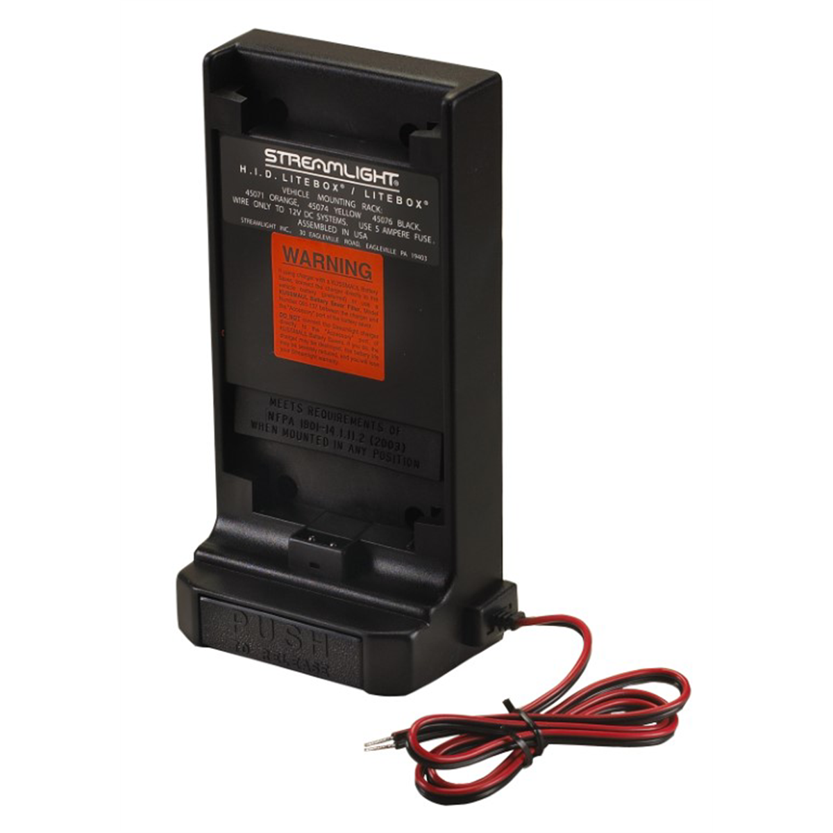 Streamlight Direct Wire 12v Dc Mounting Rack - Black - Hid Litebox