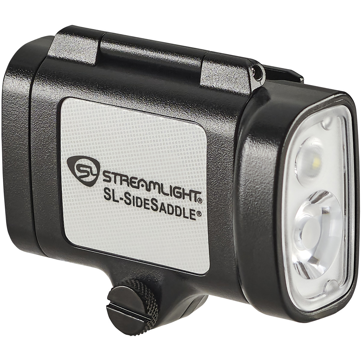 Streamlight SL-SideSaddle Hard Hat and Helmet Light - Includes Hard Hat and Helmet mount kit (baseplate, slot strap, universal Y-strap) and (3) AAA batteries - Black