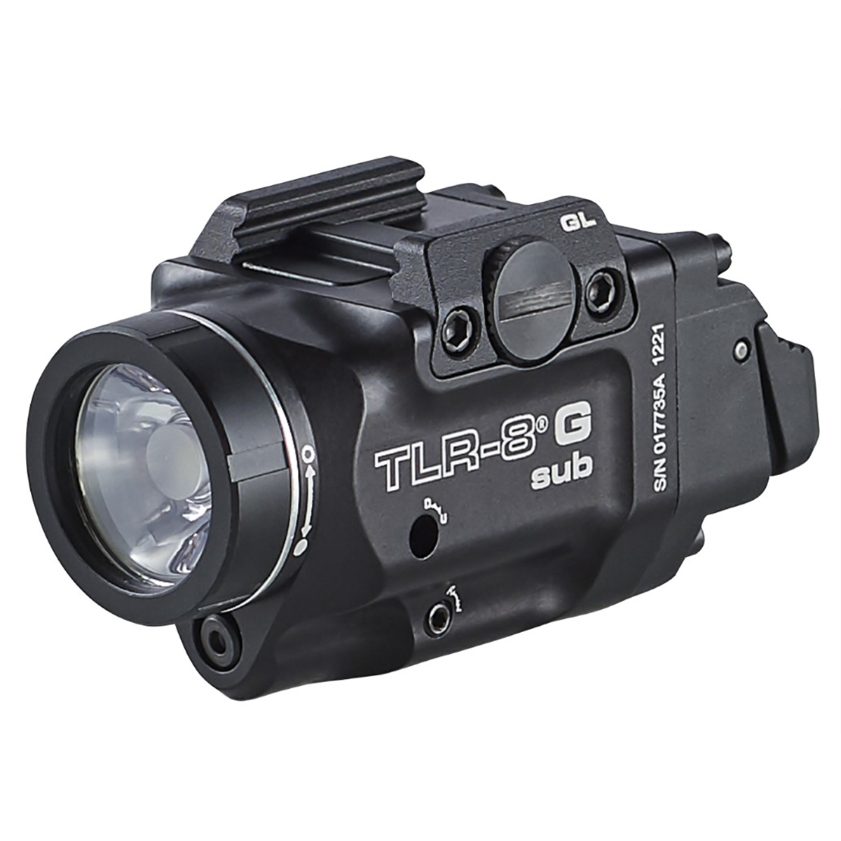 Streamlight TLR-8 sub Rail Mounted Tactical Light with Green Laser for 1913 Short Railed Subcompact Handguns, Black