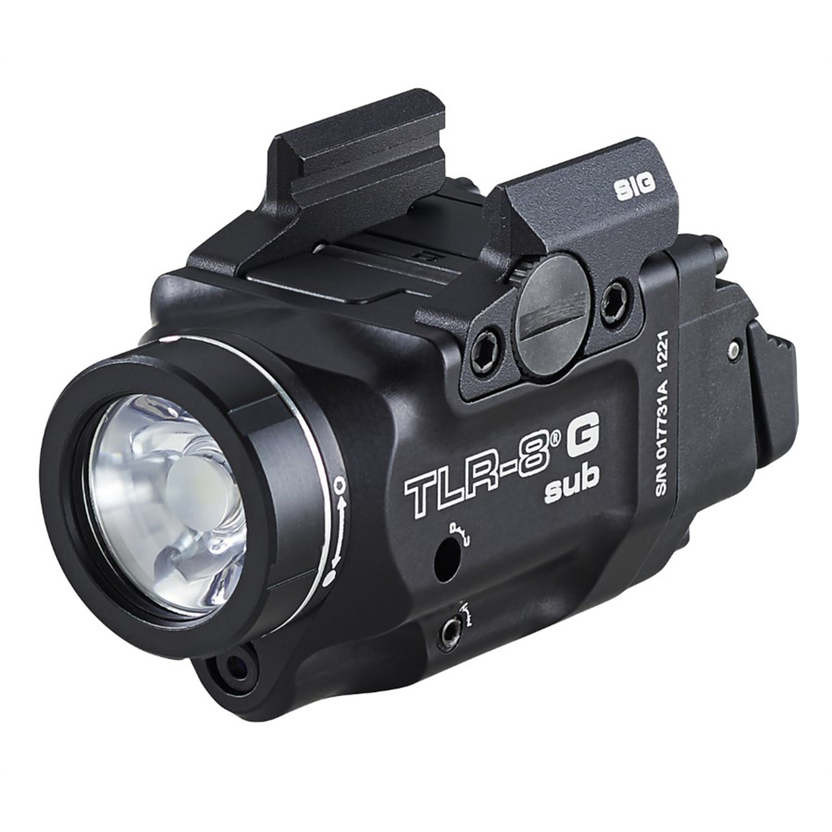 Streamlight TLR-8 sub Rail Mounted Tactical Light with Red Laser for Springfield Armory Hellcat Handgun, Black