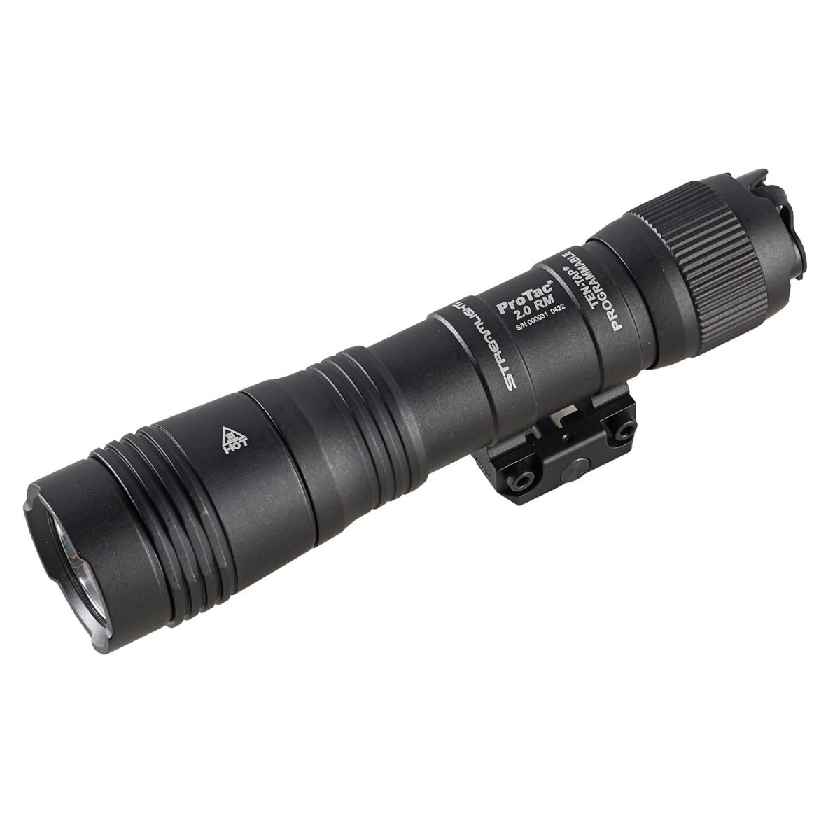 Streamlight ProTac 2.0 High Lumen Rechargeable Flashlight and Rail Mount System, Black