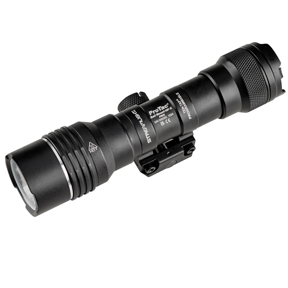 Streamlight ProTac Rail Mount HP-X Pro - Light Only - Includes Jack-Cap Tail Cap Switch, M-LOK Mount, Allen Wrench, and (2) CR123A Lithium Batteries - Box - Black