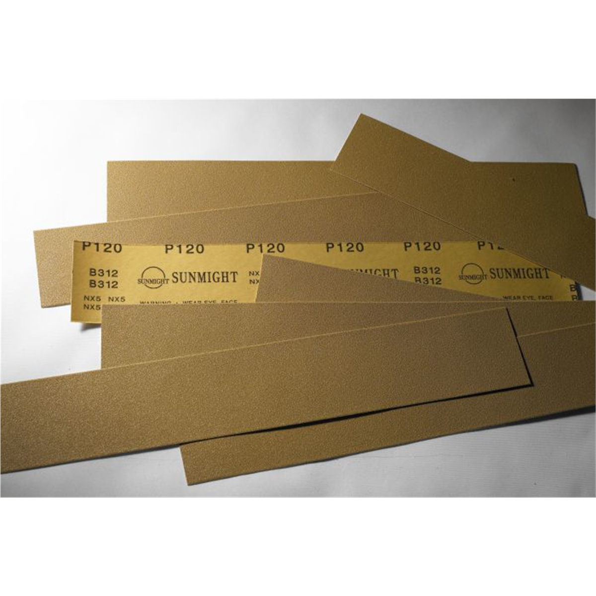 Sunmight USA Corporation Gold 05414 Open Coated Grip File Sheet, 2-3/4 in W x 16-1/2 in L, P320 Grit, Velcro Attachment