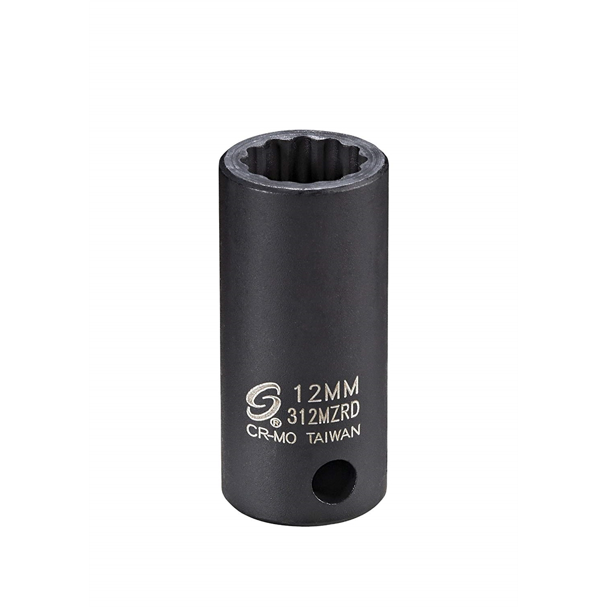 Sunex 3/8" Dr 12mm 12-pt Semi-deep Impact Sock