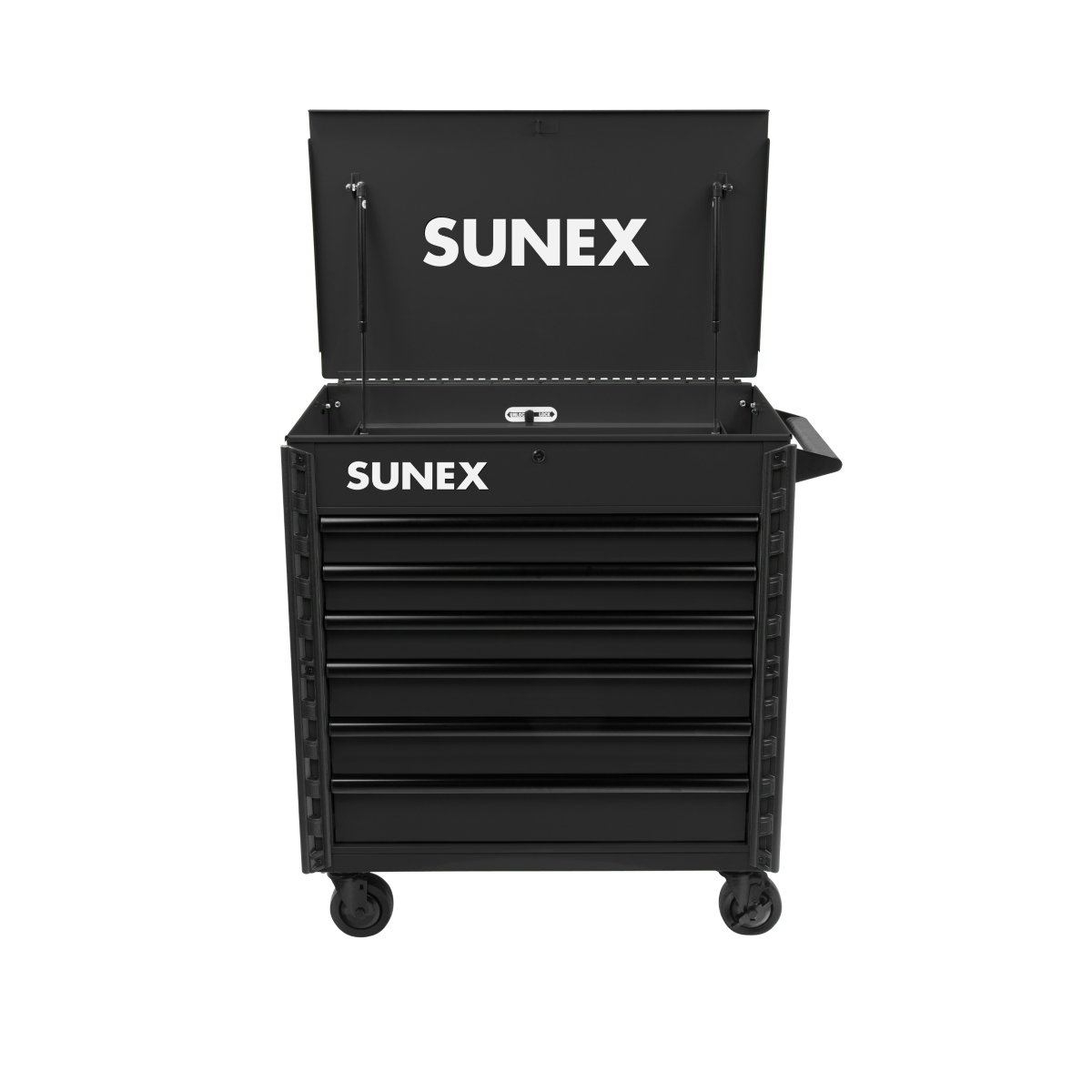 SUNEX Premium Full Drawer Service Cart - Black