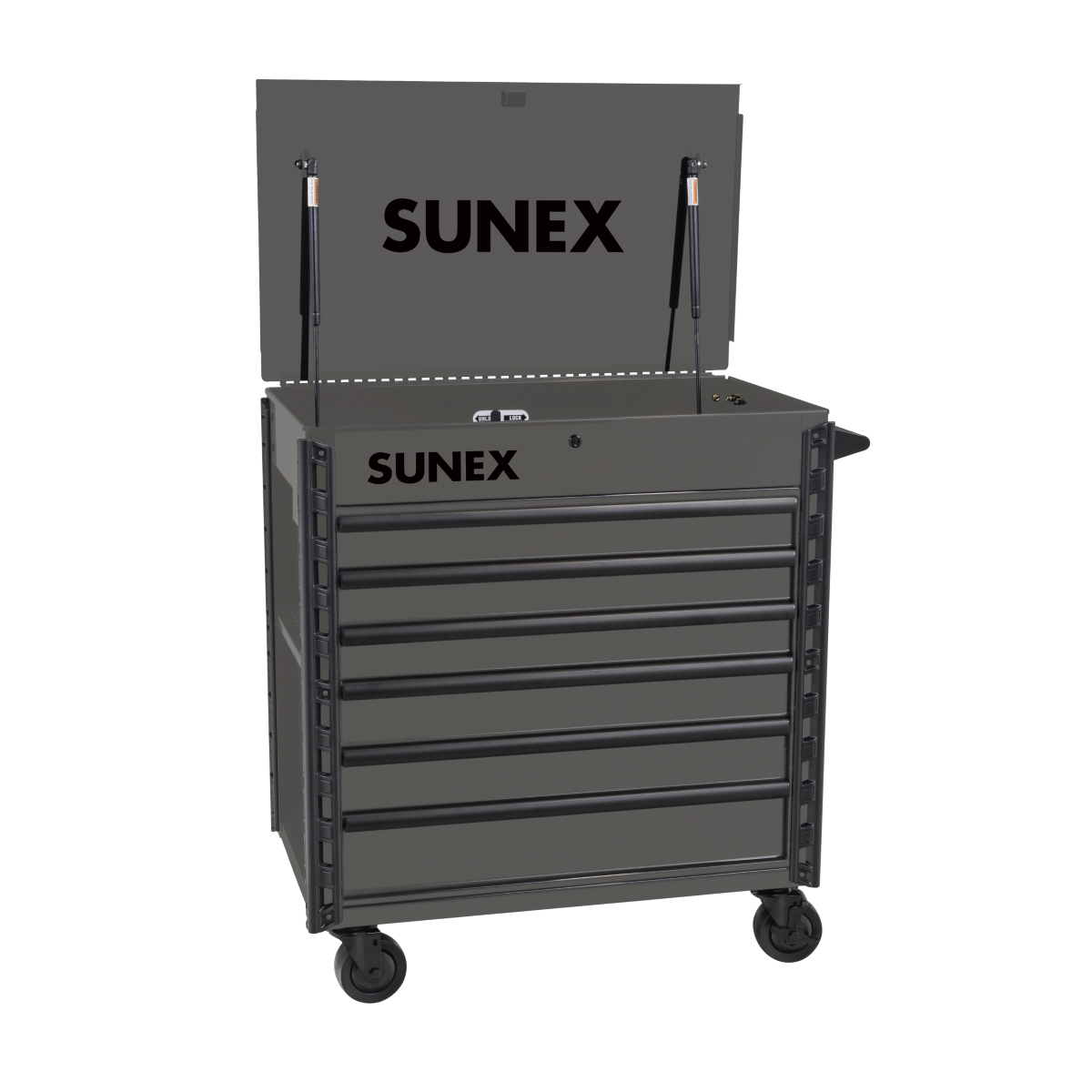SUNEX Premium Full Drawer Service Cart - Grey