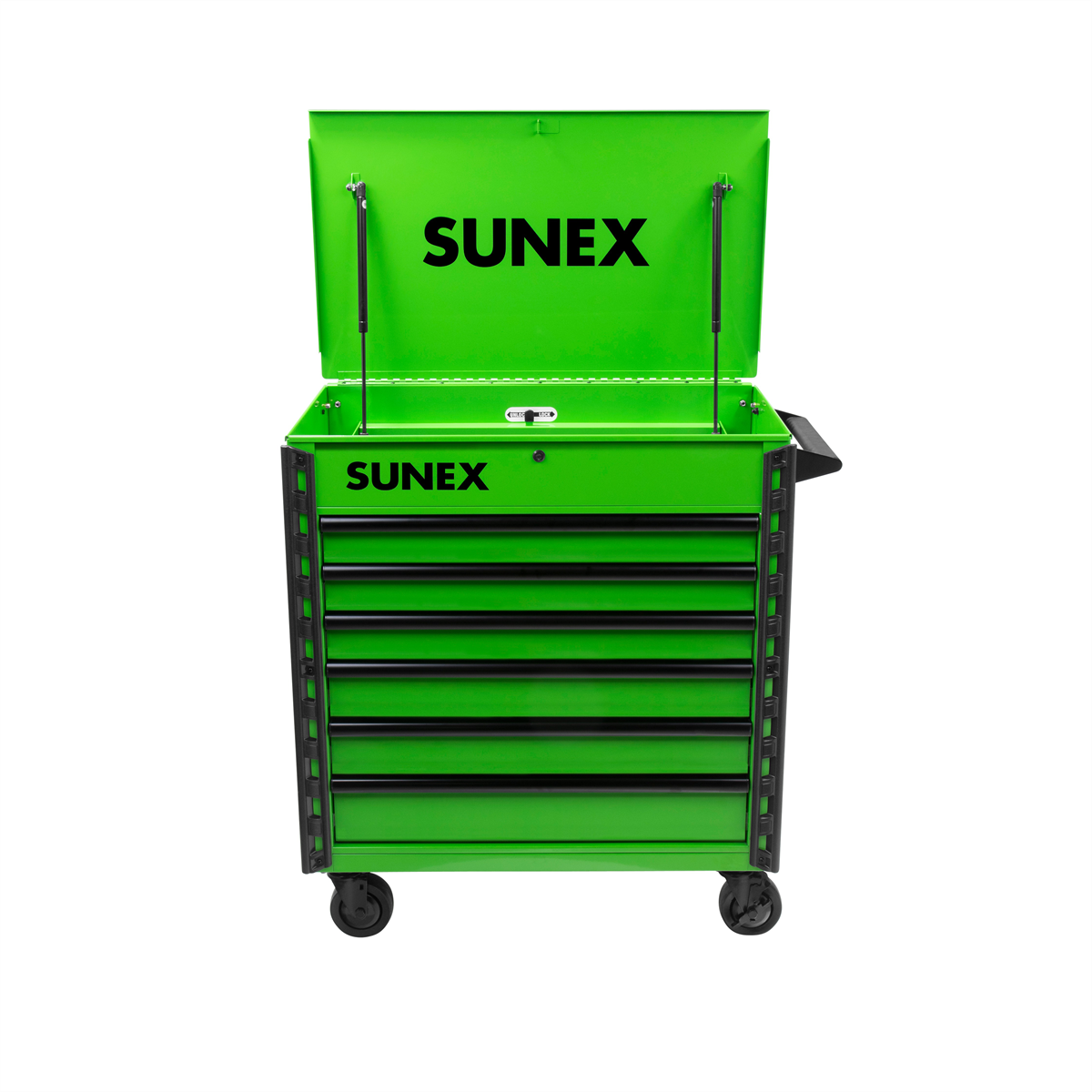 SUNEX Premium Full Drawer Service Cart - Green