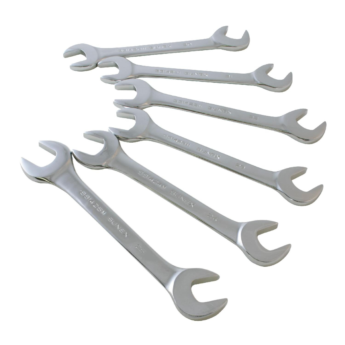 SUNEX Metric Jumbo Angled Head Wrench Set - 6 Piece