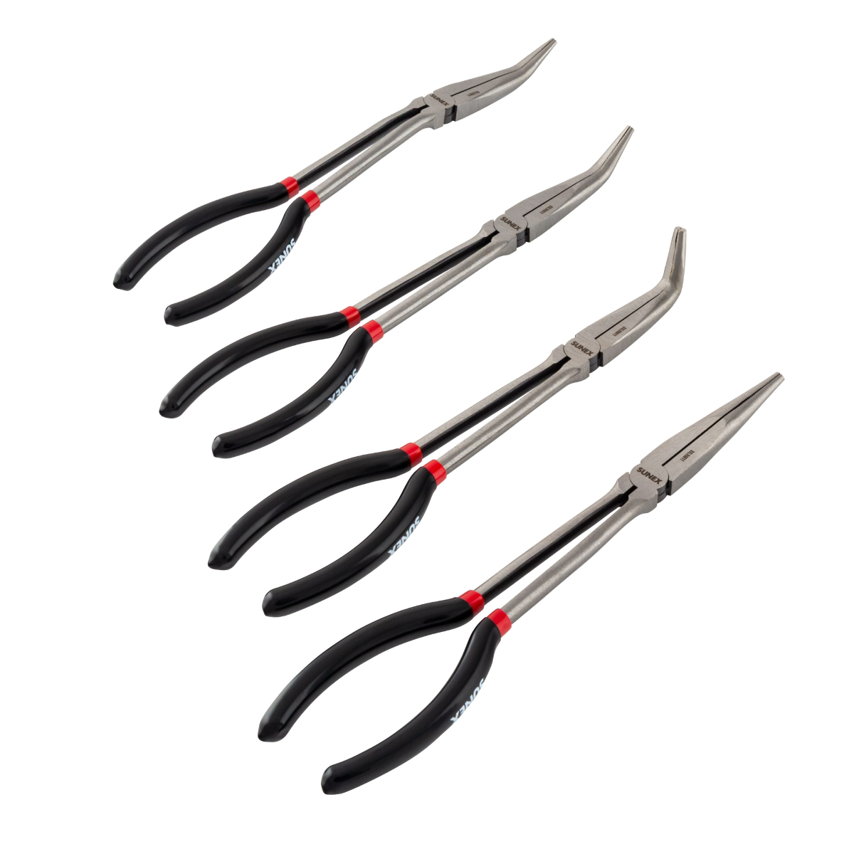SUNEX 4  Piece 11 Inch Long Reach Pliers Set