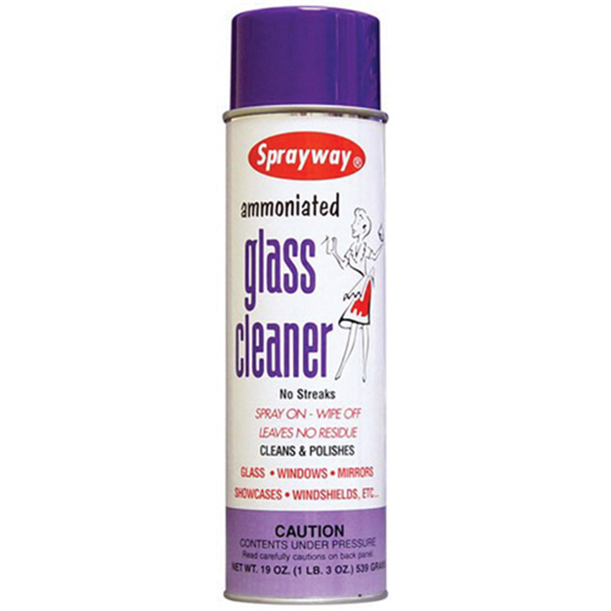 Sprayway Inc. SW043 Glass Cleaner, 20 oz Can, Clear, Spray Aerosol