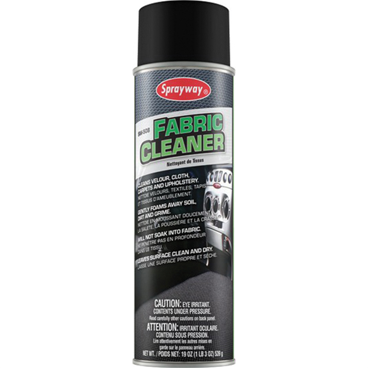 Sprayway Inc. SW508 Fabric Cleaner, 20 oz Can, Hazy, Aerosol