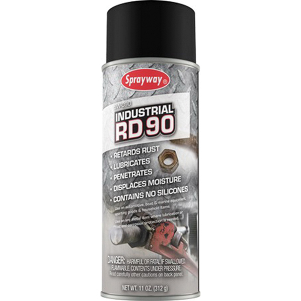 Sprayway Inc. SW090 Industrial Spray Lubricant, 16 oz Aerosol Can, Gas, Amber