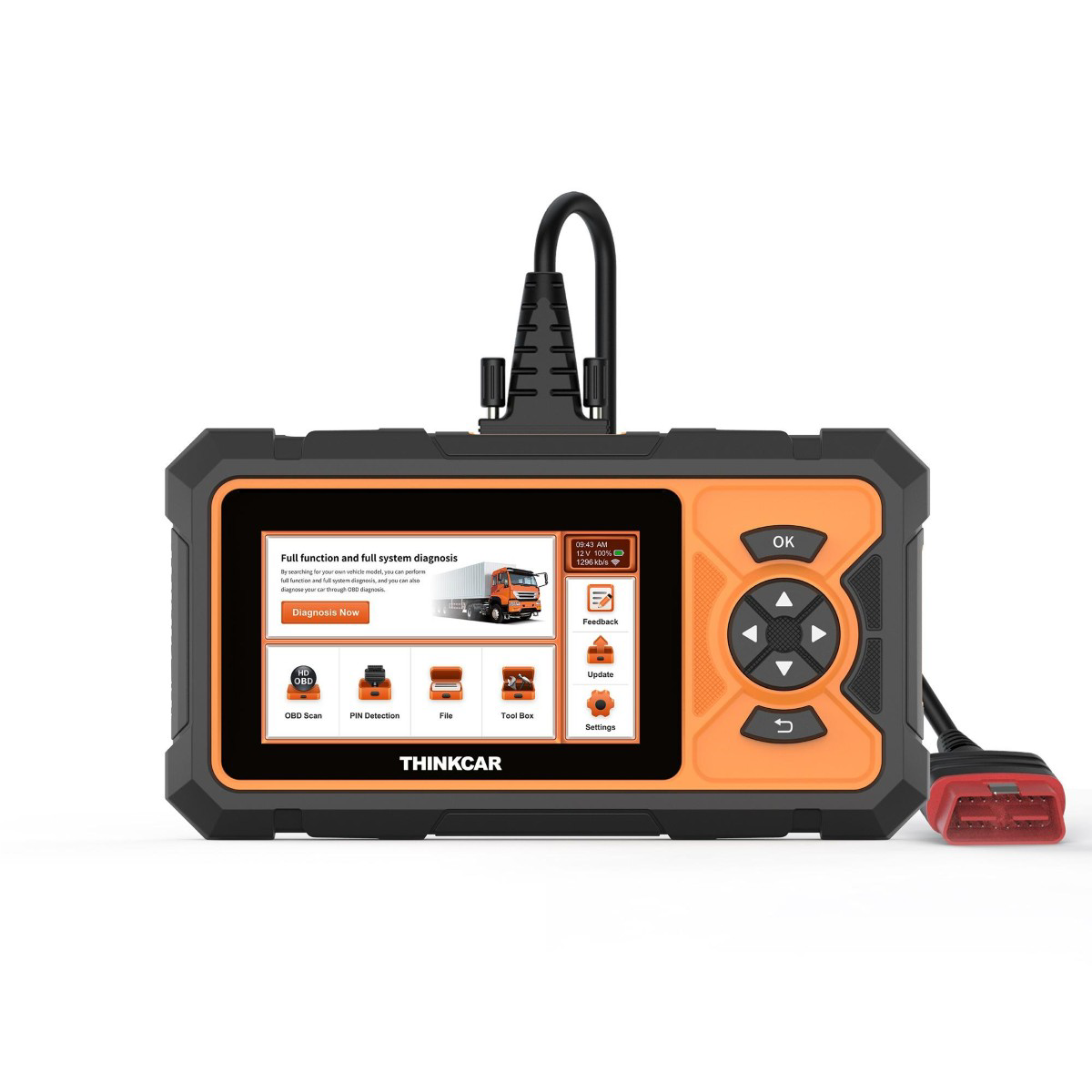 Thinkcar Tech Co. THINKSCAN HD - 5 Inch Heavy Duty Scanner with Lifetime Free Updates