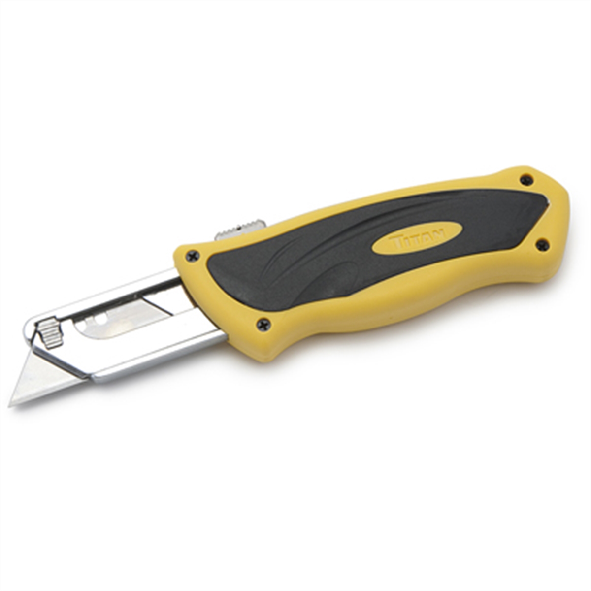 TITAN SLIDING UTILITY KNIFE-YELLOW