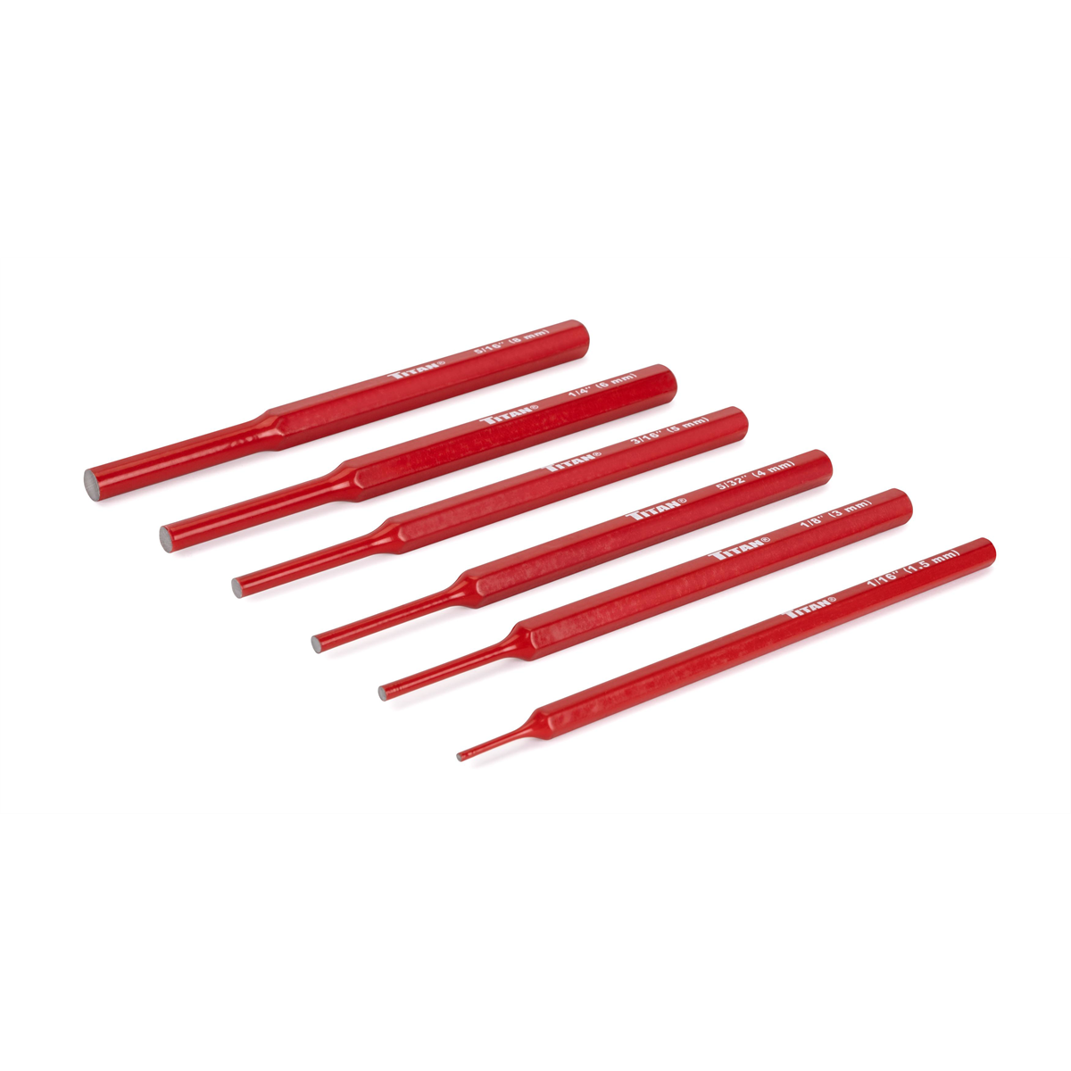 TITAN 6 pc. Pin Punch Set