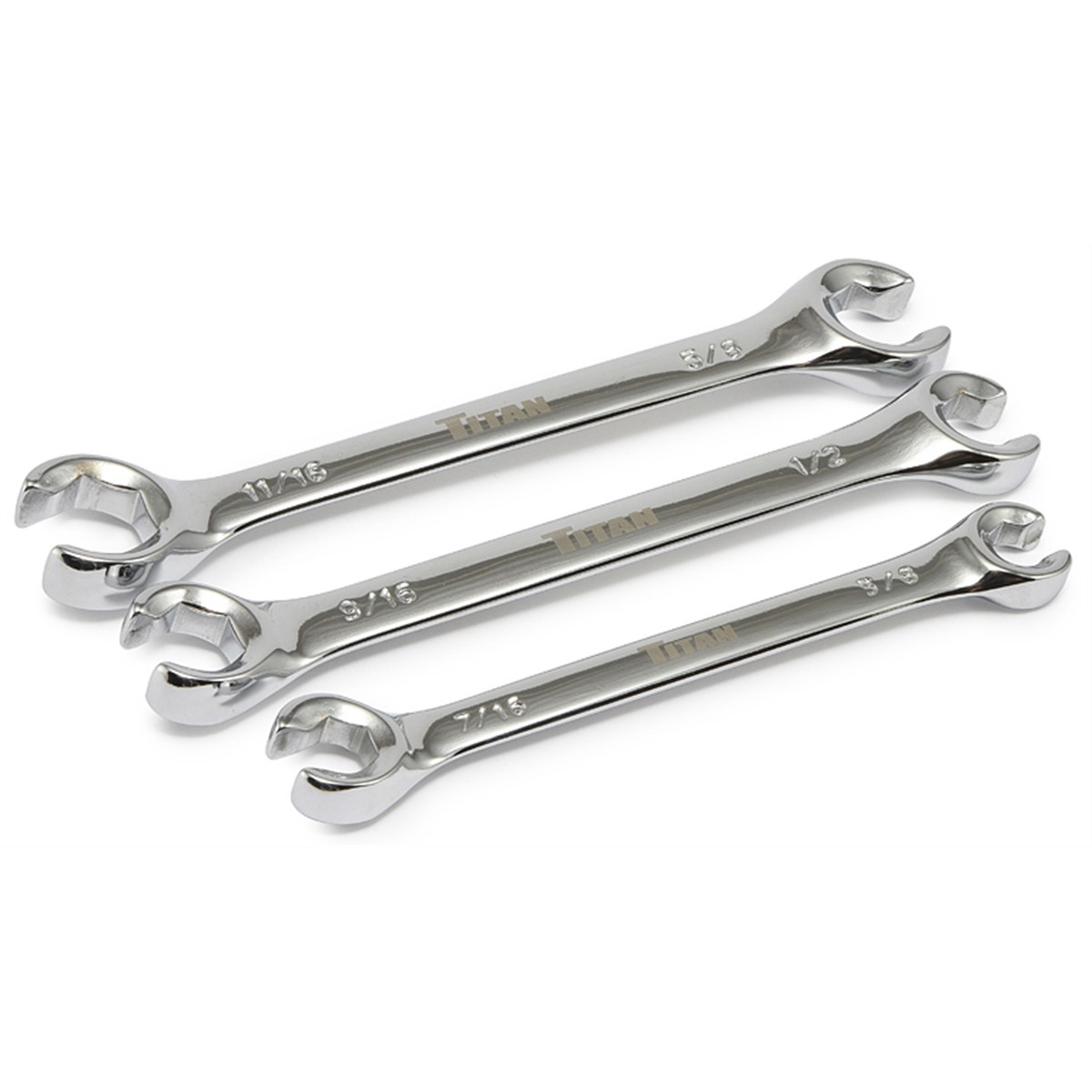 Titan 3-pcflare Nut Wrench Set - Sae