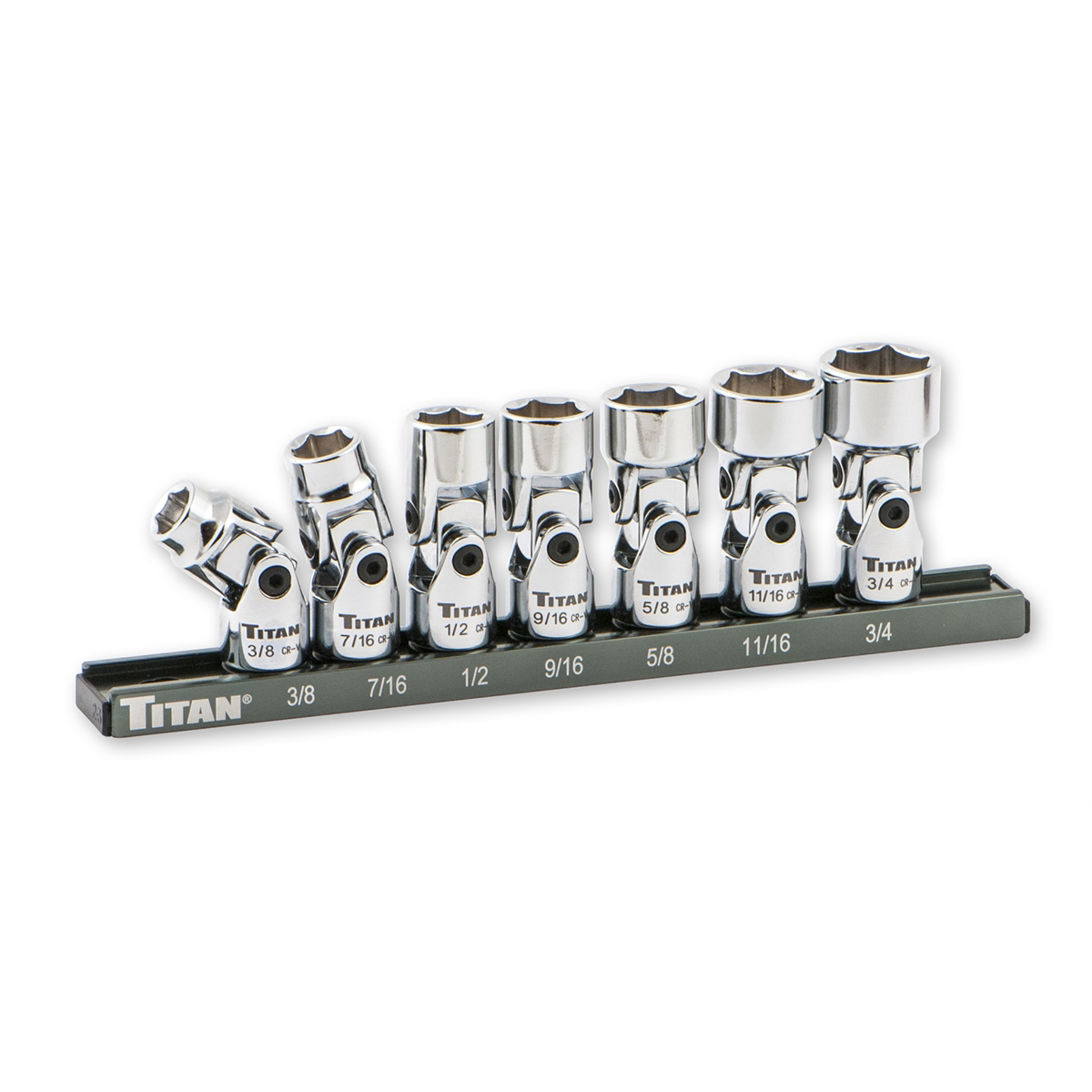 TITAN 7-PC SAE 3/8" DR UNIVERSAL SOC