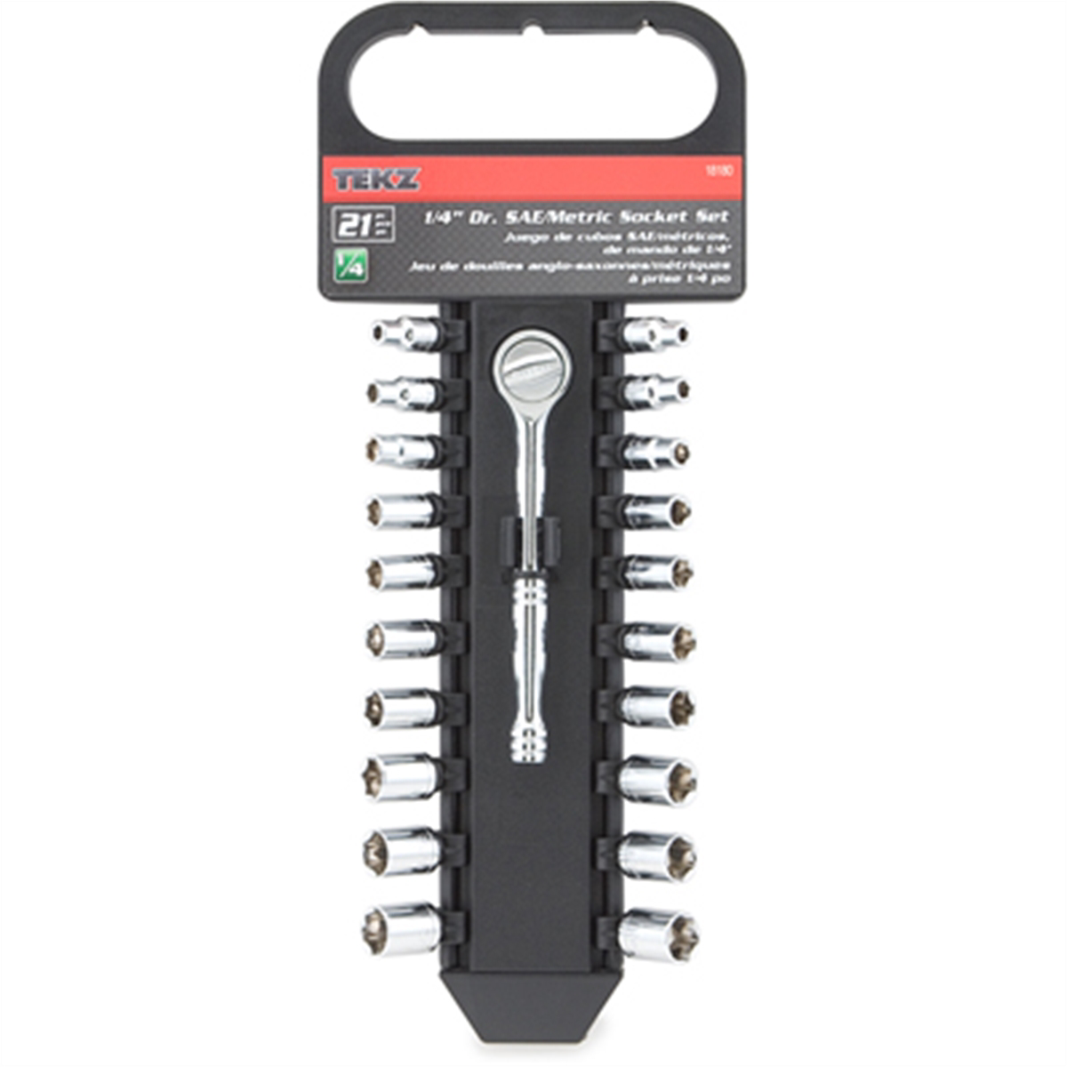 TITAN - SOCKET SET 1/4" DR 21PC SAE/MM