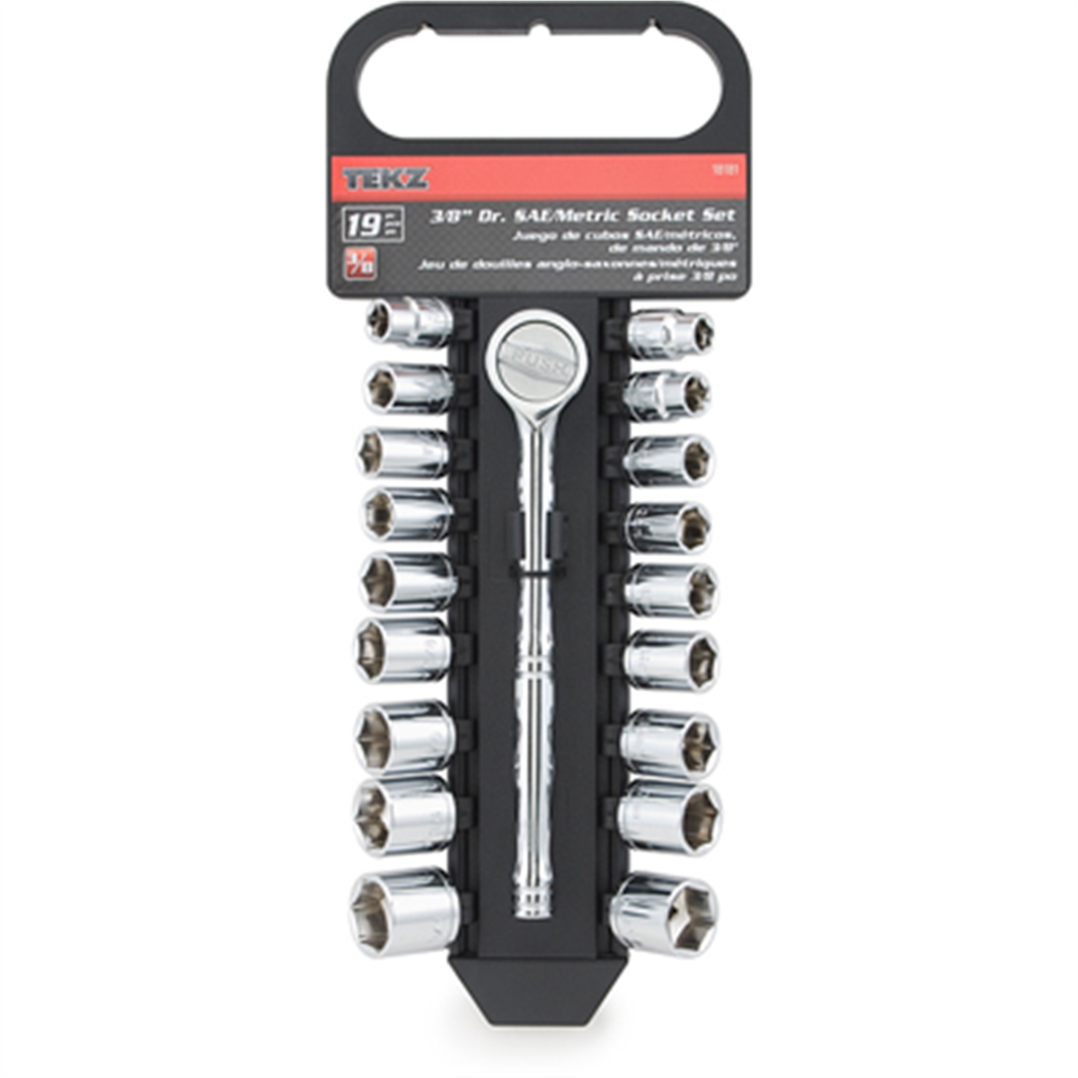 TITAN 19pc 3/8" Dr. SAE/MM Socket Set