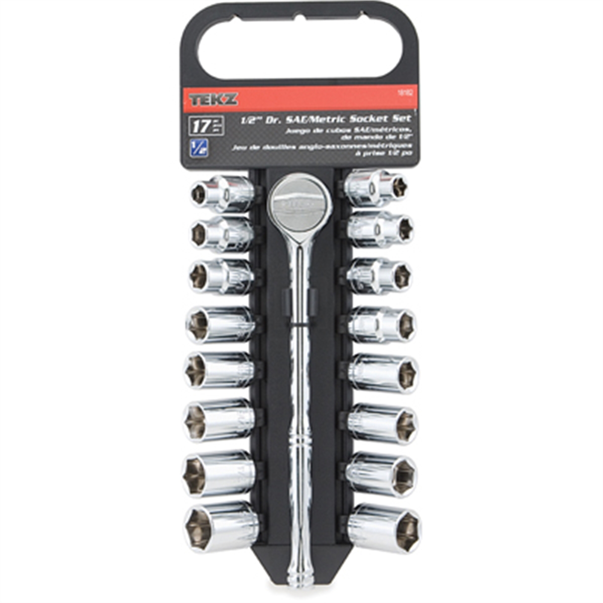 TITAN SOCKET SET 1/2" DR 17PC SAE/MM