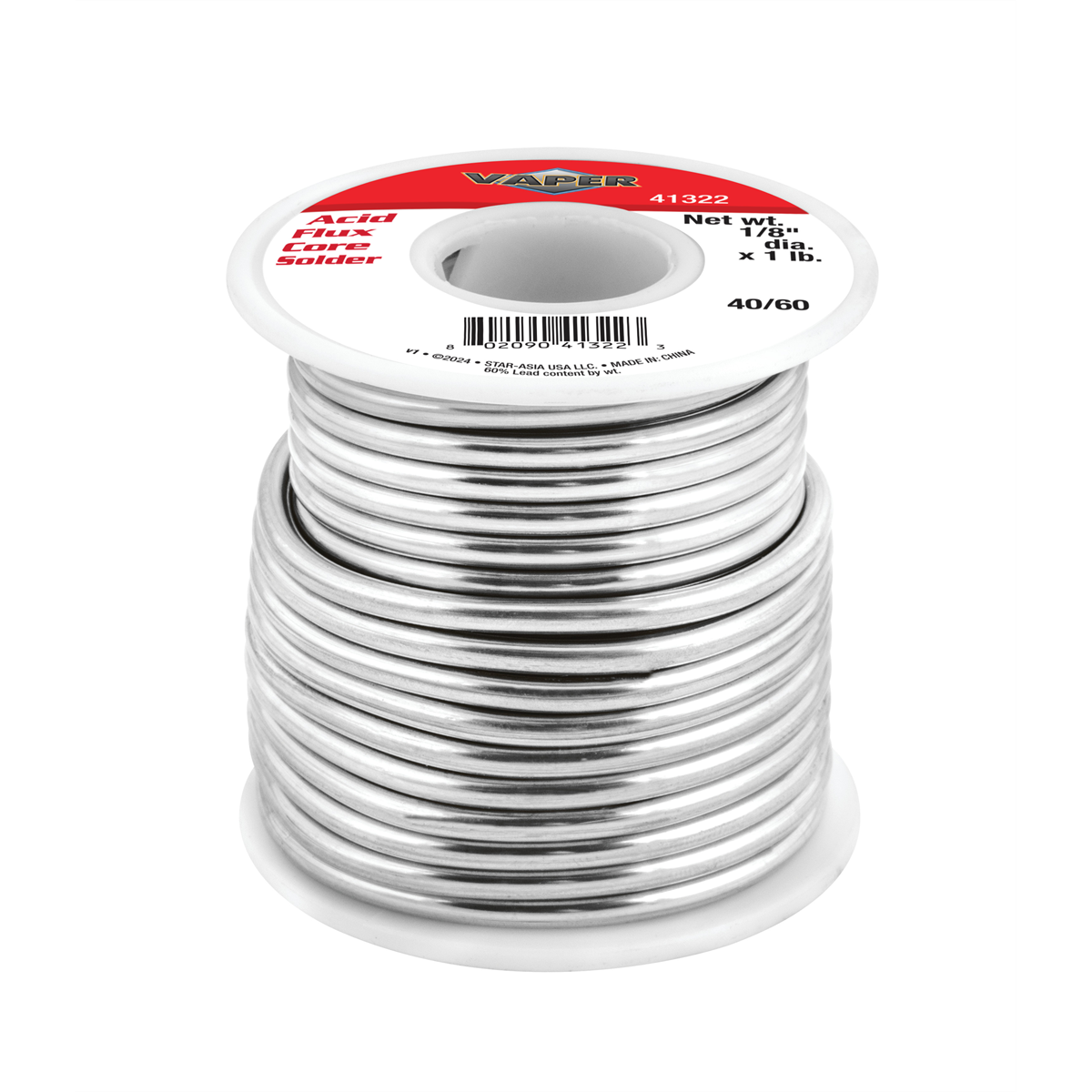 TITAN Acid Flux Core Solder 1/8 in. x 1 lb.