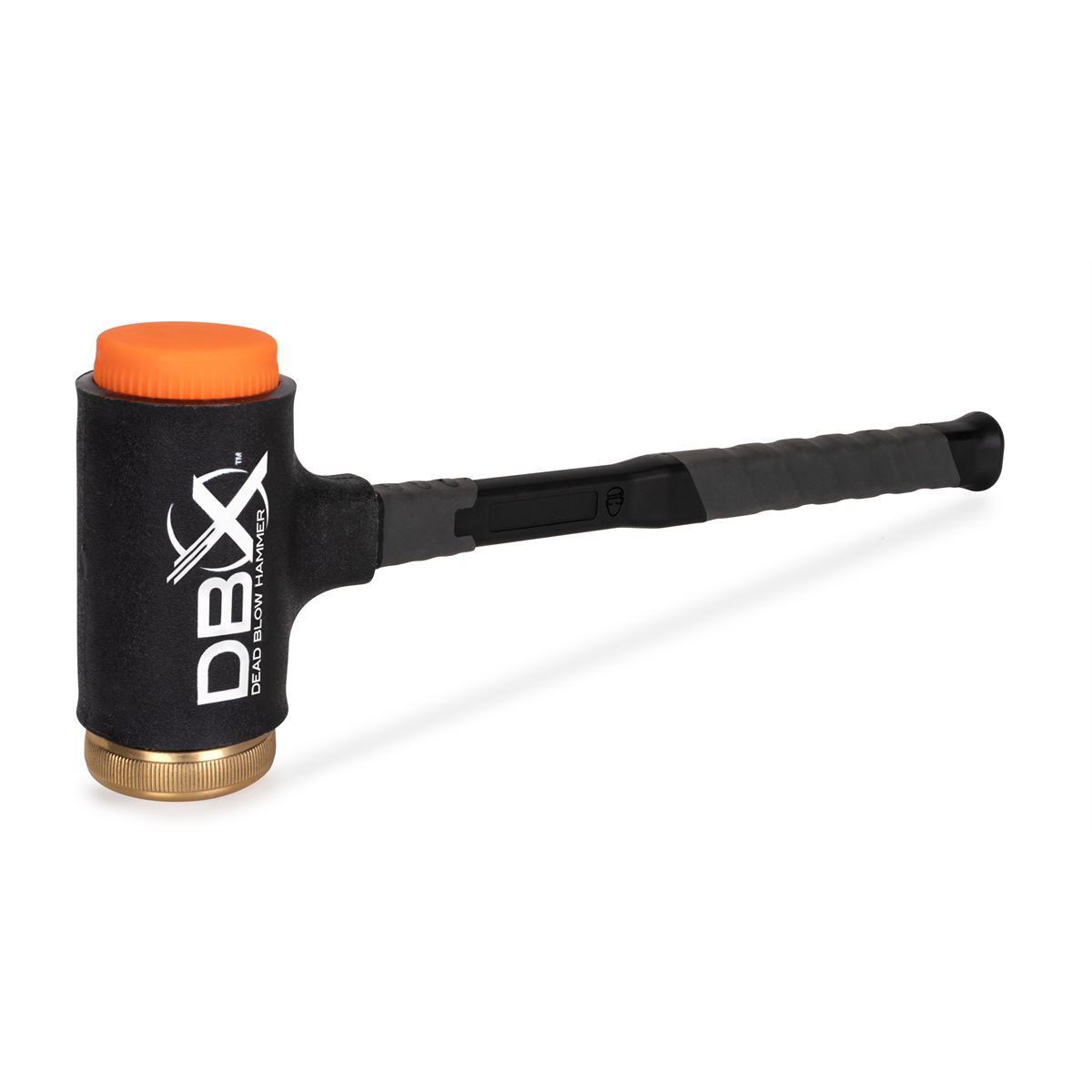 Titan DBX 28 oz. Dead Blow Hammer with Replaceable Polyurethane and Brass Striking Caps