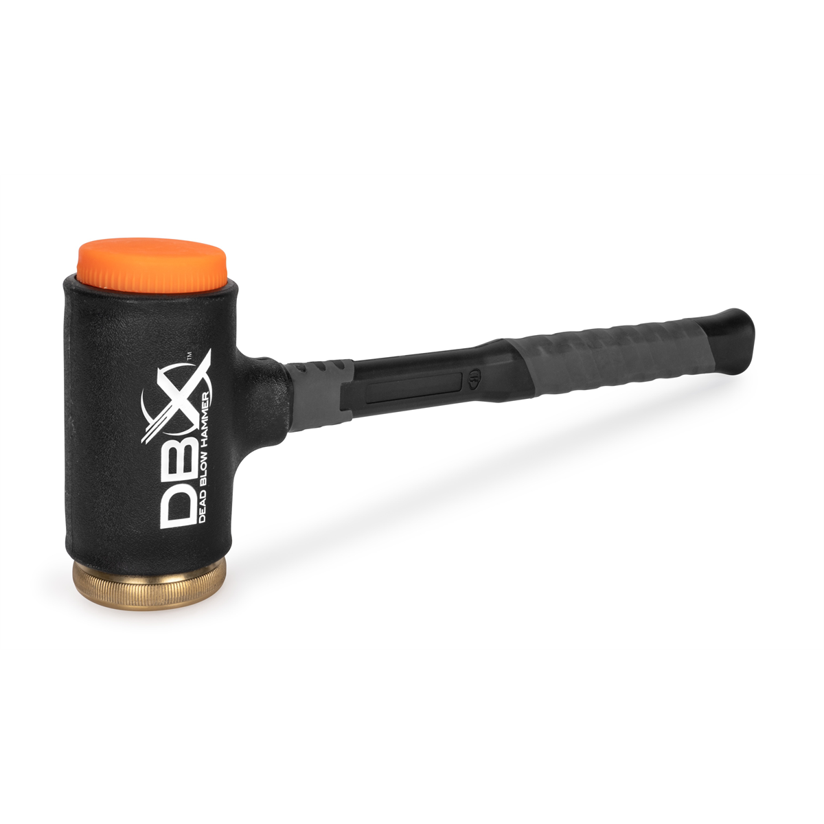 Titan DBX 45 oz. Dead Blow Hammer with Replaceable Polyurethane and Brass Striking Faces