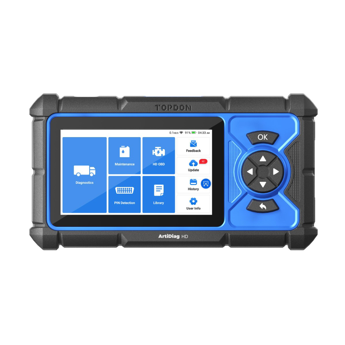 Topdon ArtiDiag HD - 5-inch Heavy-Duty Scan Tool w/ Service Functions